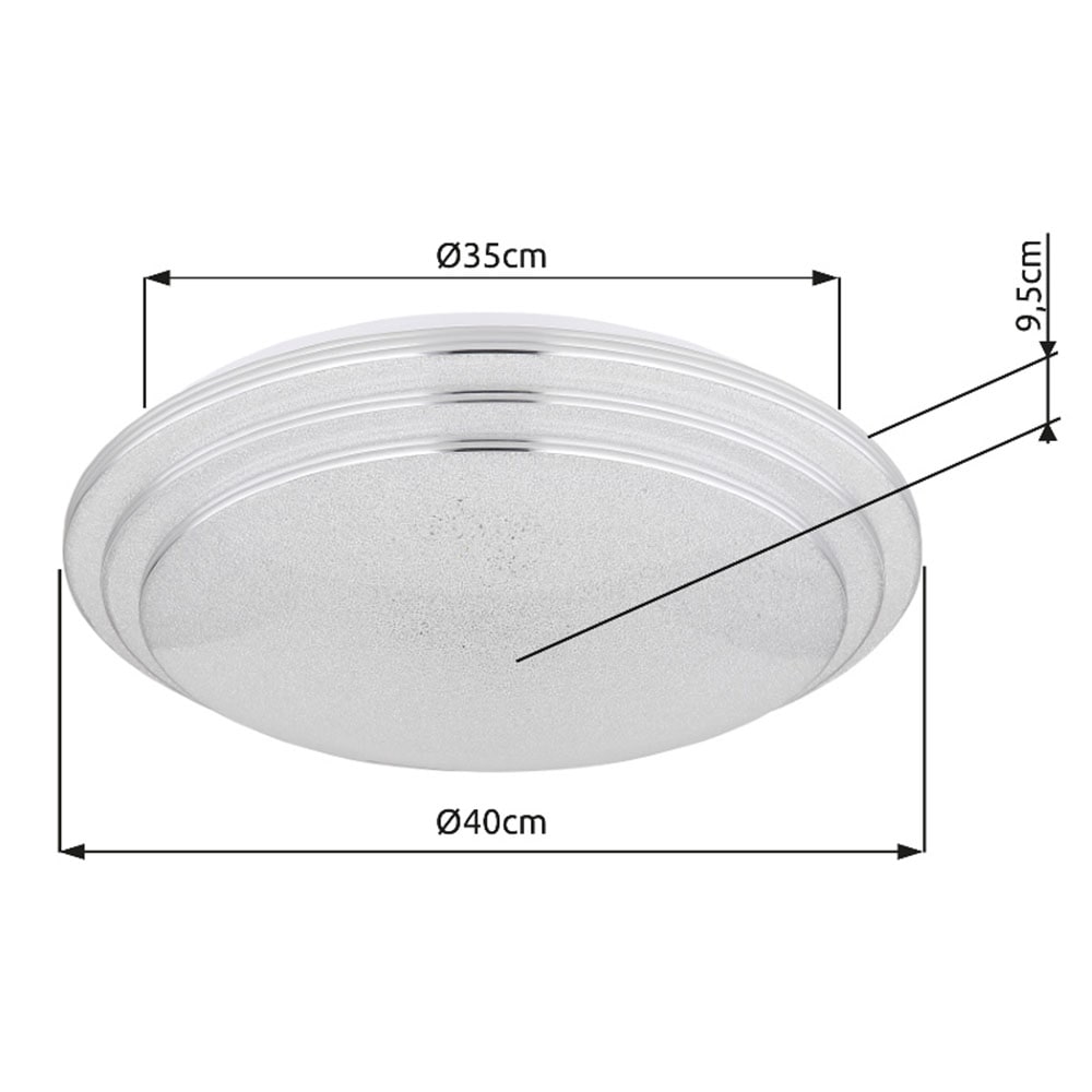 GLOBO LIGHTING LED Deckenleuchte »ALEY«, Leuchtmittel LED-Modul | LED fest integriert, Deckenlampe/rund/Wohnzimmer/Schlafzimmer/elegant