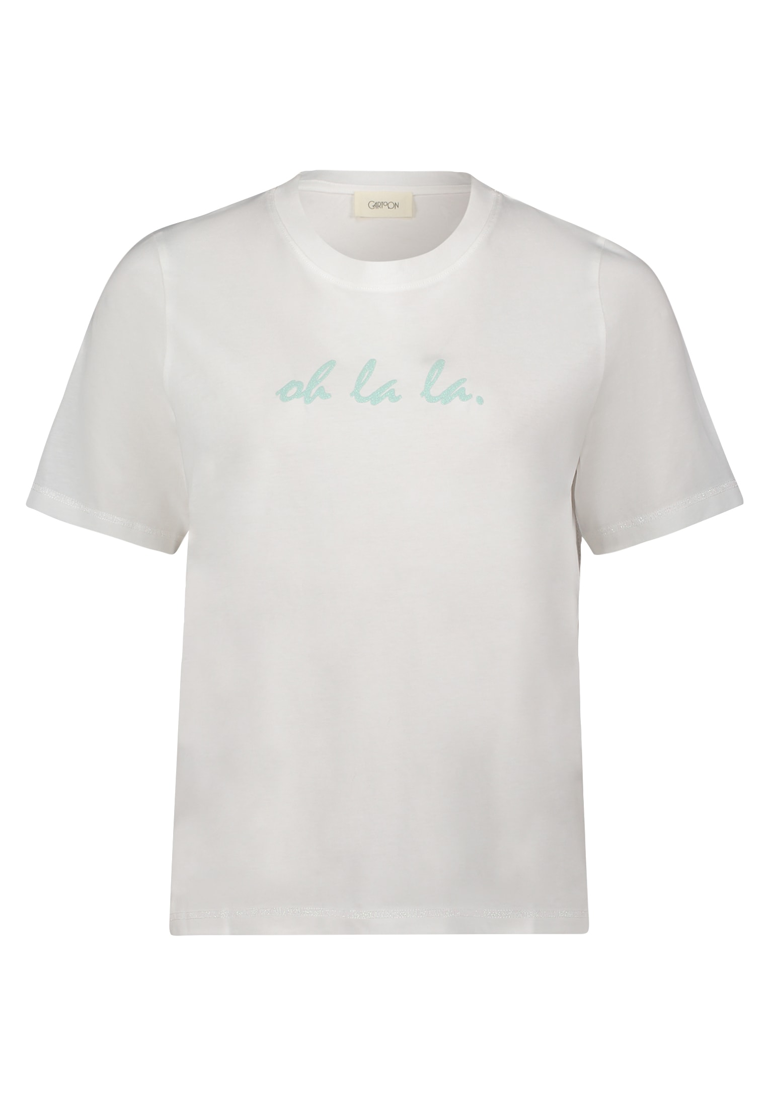 Cartoon Kurzarmshirt »Cartoon Damen Printshirt mit Rundhalsausschnitt«, (1 tlg.), Placement