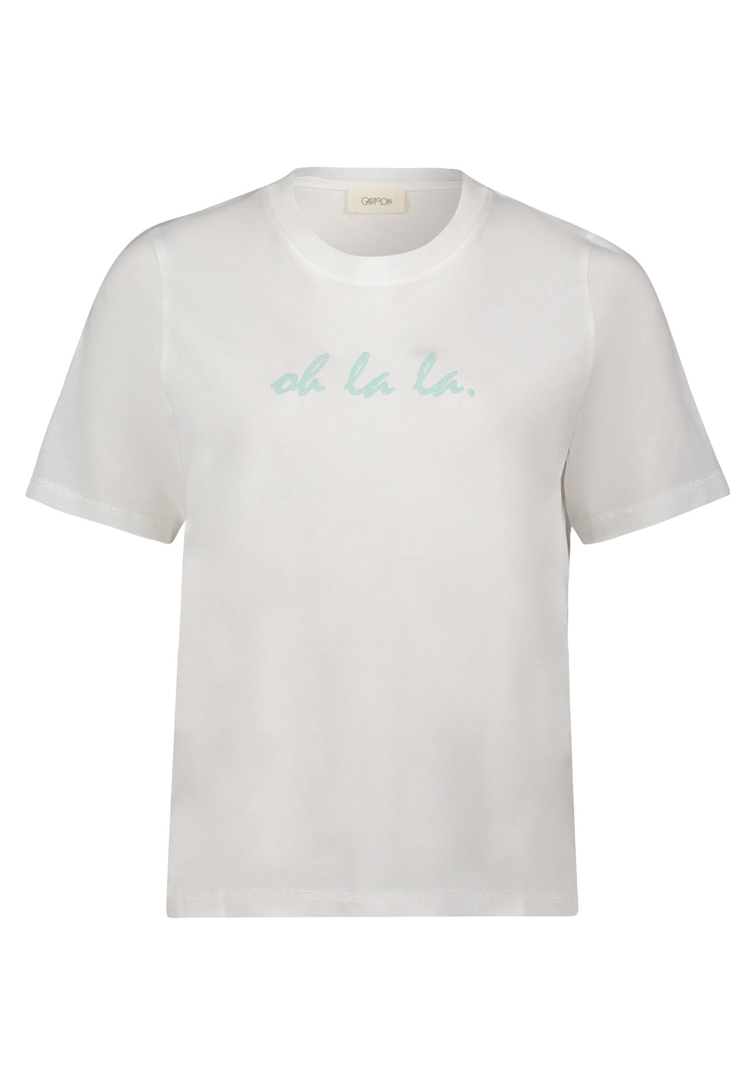 Cartoon Kurzarmshirt "Cartoon Damen Printshirt mit Rundhalsausschnitt", (1 günstig online kaufen