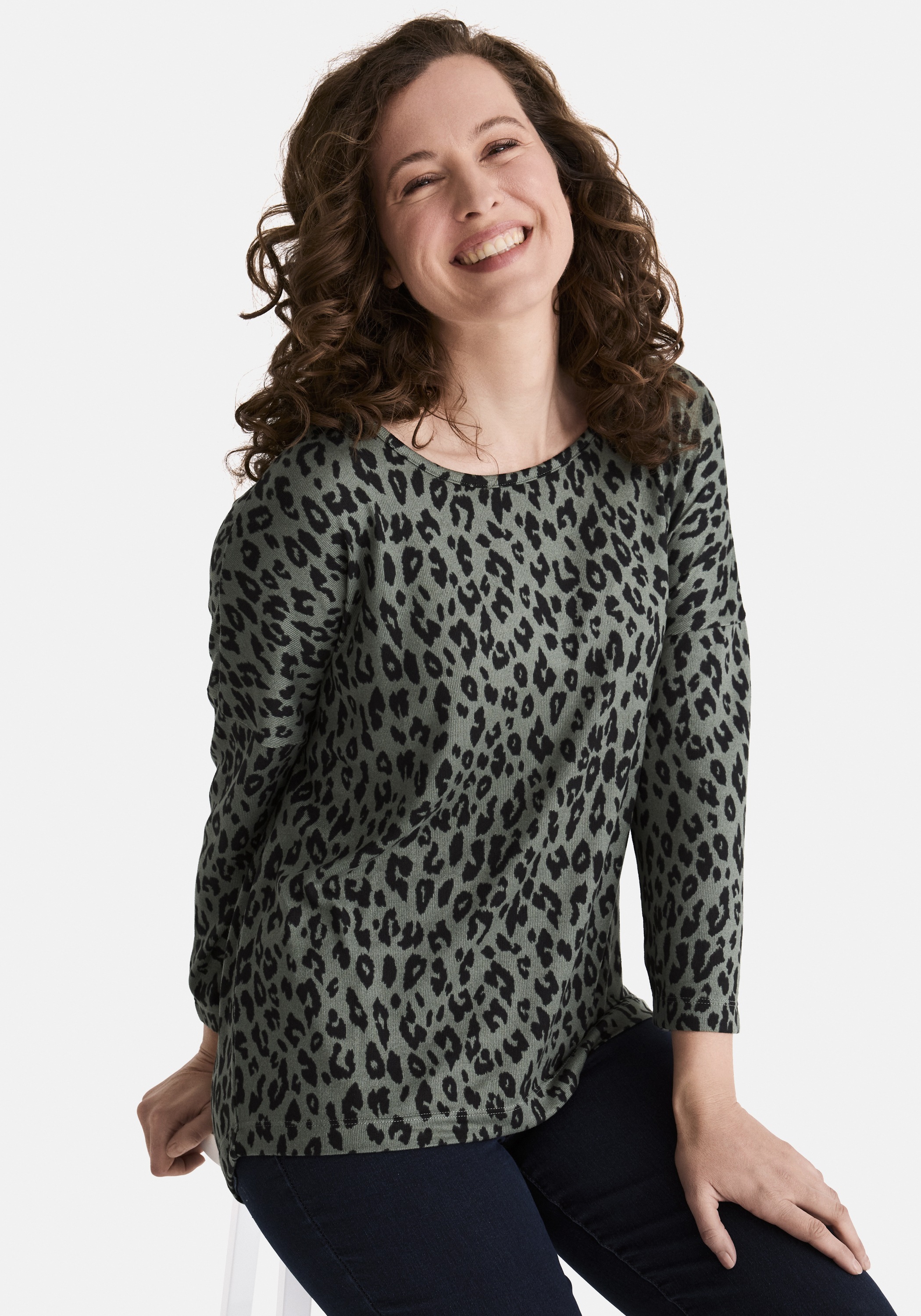 STOOKER WOMEN "CARLY T-Shirt 3/4-Arm" Loose Fit Shirt Rundhals 3/4 Arm für Damen