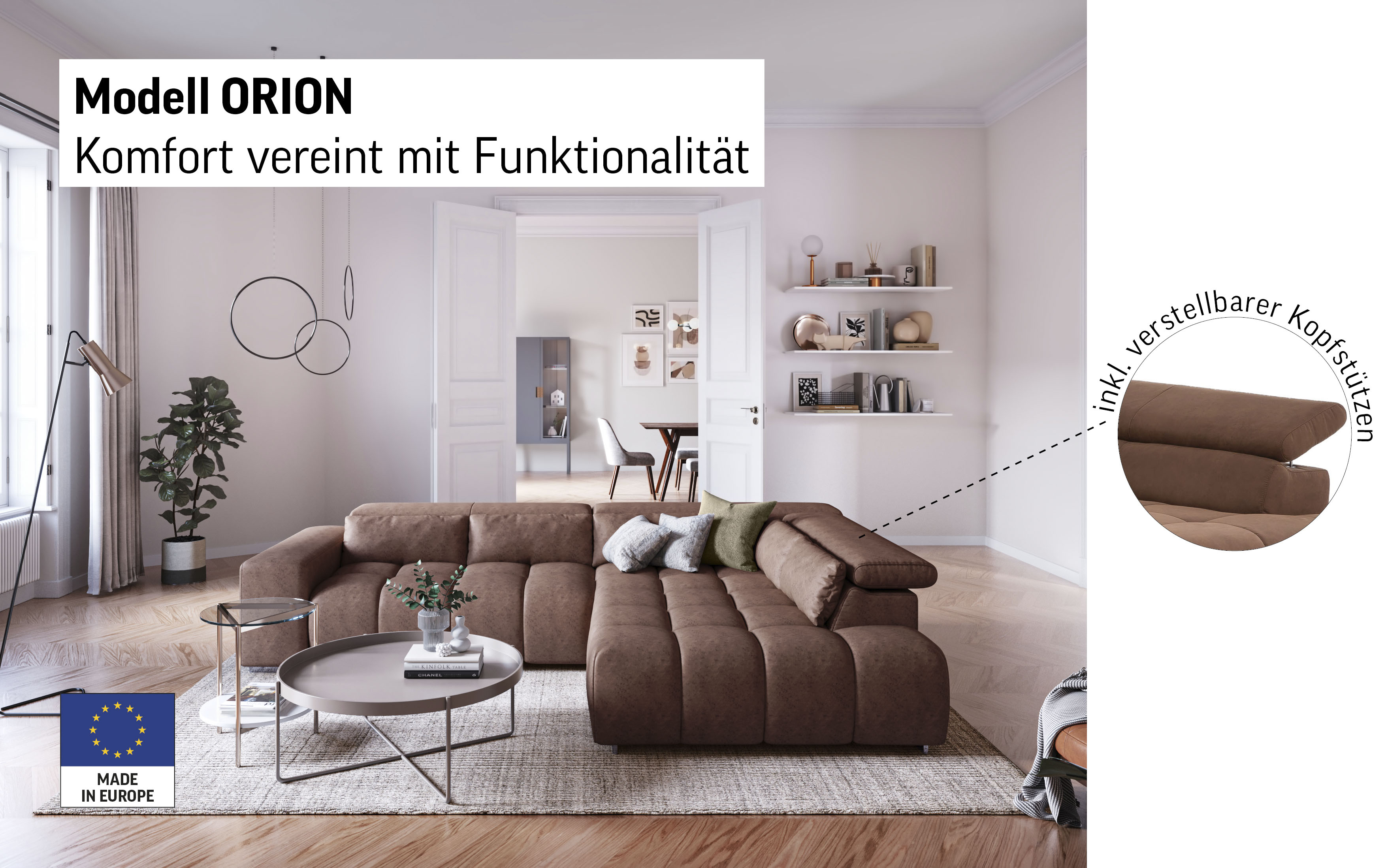 Thumbnail - COTTA Ecksofa "Orion L-Form"