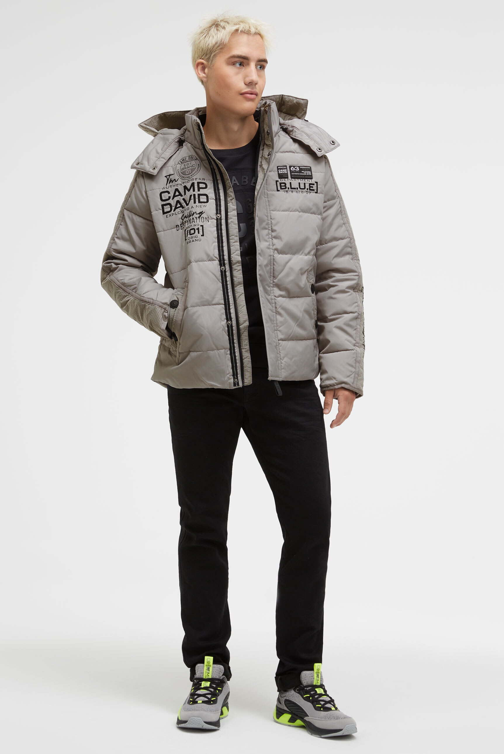 CAMP DAVID Winterjacke, mit Kapuze, mit abtrennbarer Kapuze