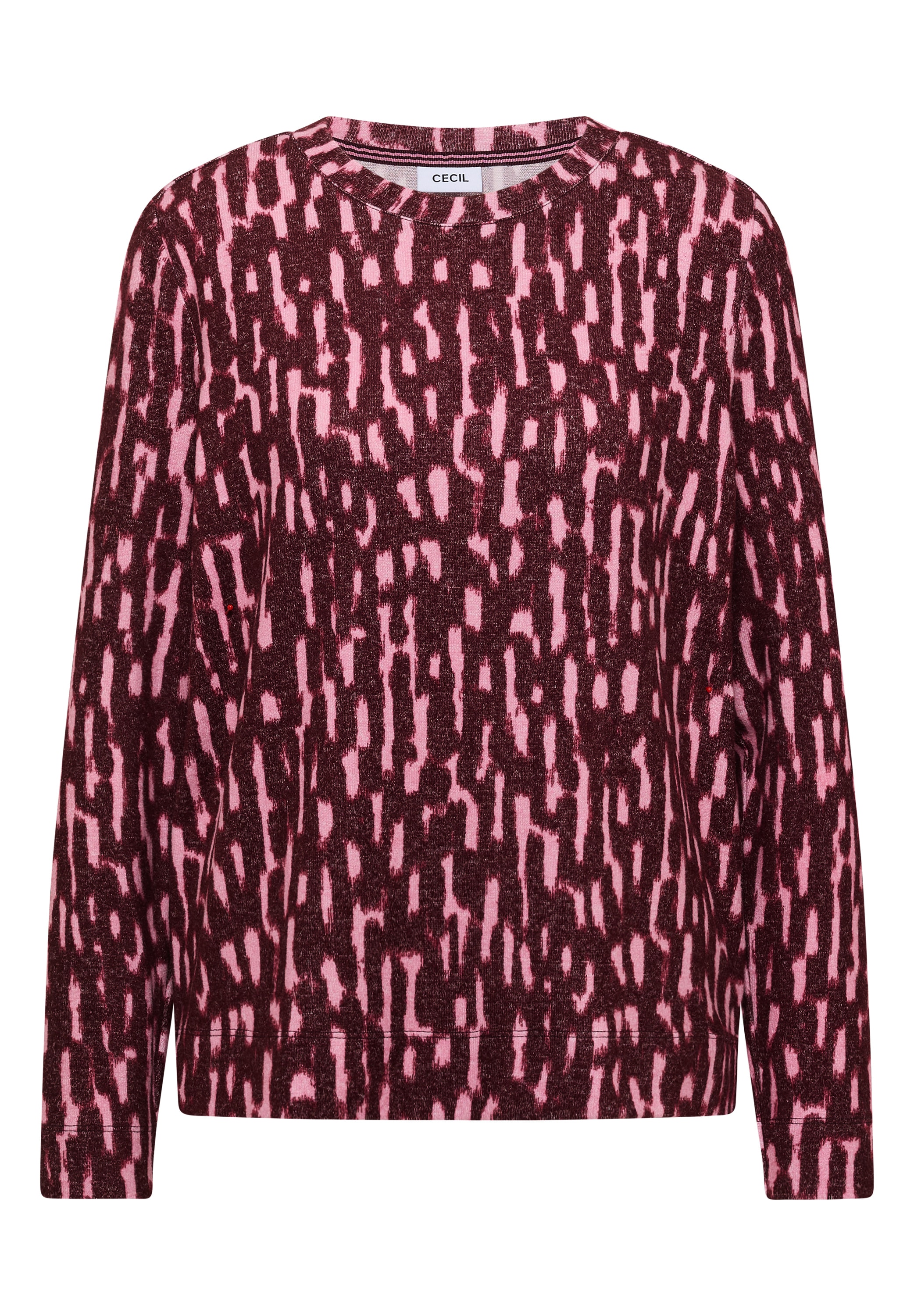Cecil Langarmshirt aus softem Materialmix