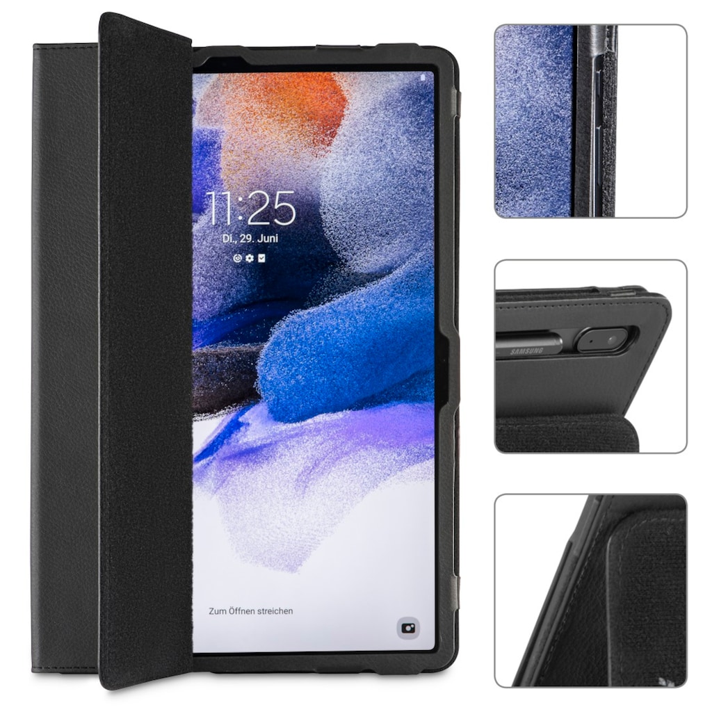 Hama Tablet-Hülle »Tablet Case für Samsung Galaxy Tab S7 FE, S7+, S8+, 12,4", aufstellbar«, 31,5 cm (12,4 Zoll)