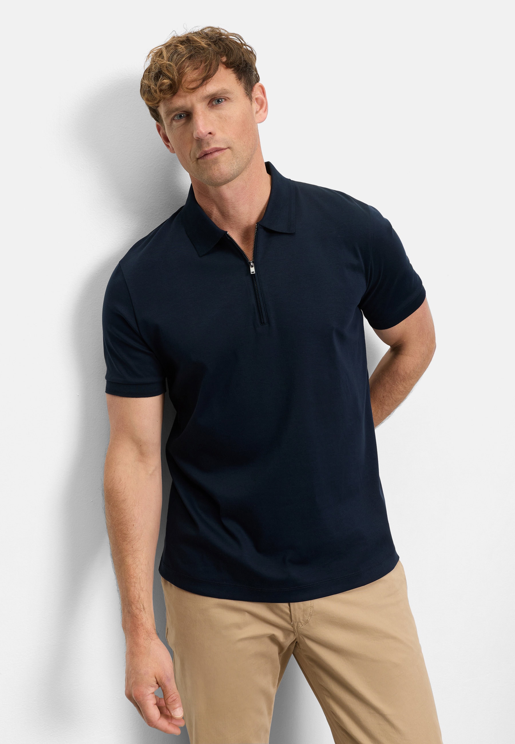 OLYMP Poloshirt "OLYMP Casual Wirk, Polo"