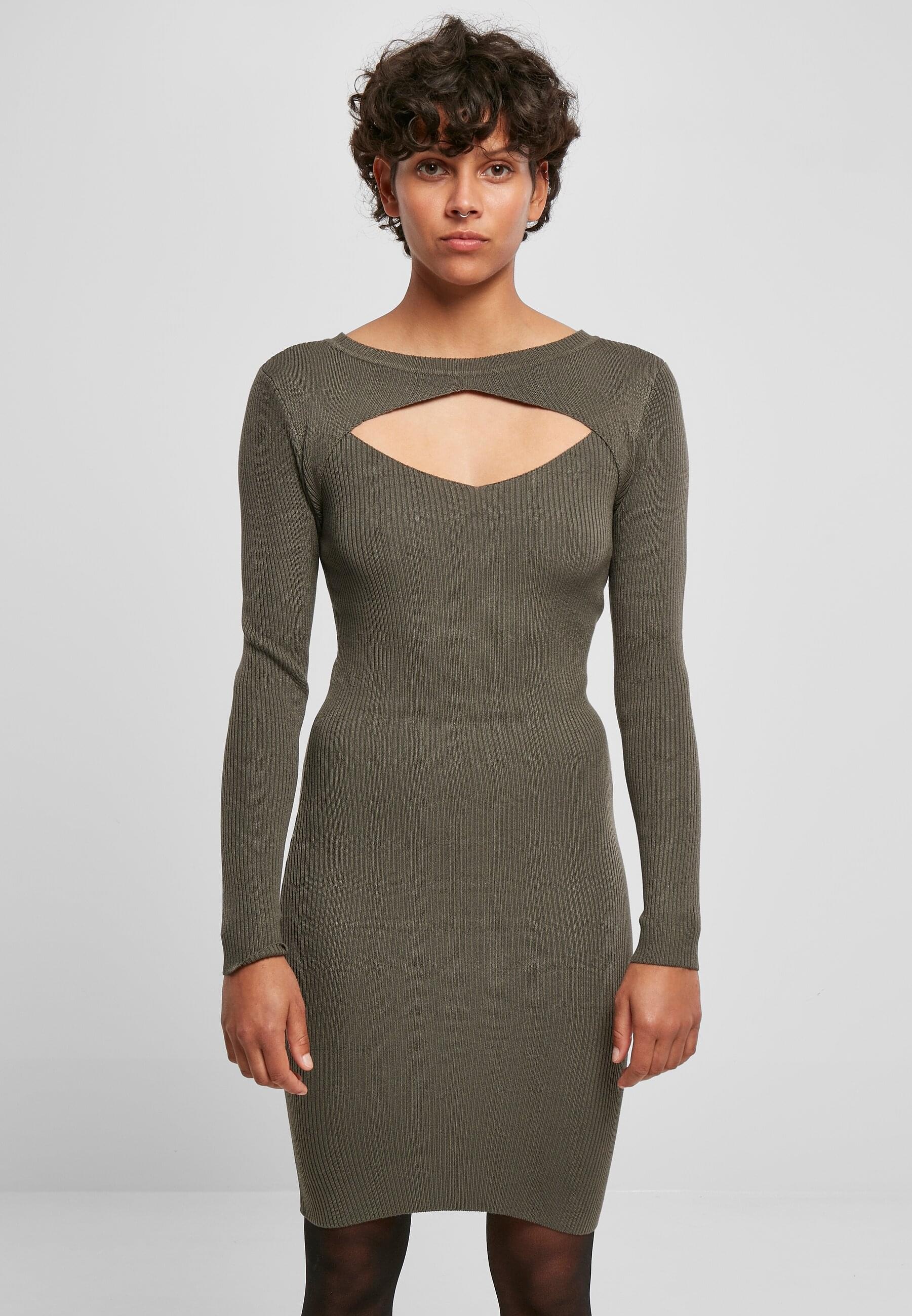 URBAN CLASSICS Shirtkleid »Urban Classics Damen Ladies Cut Out Dress«, (1 tlg.)