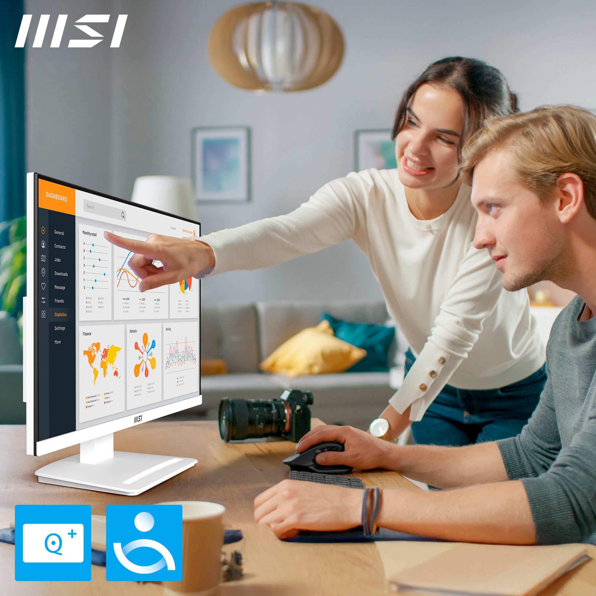 MSI LED-Monitor »PRO MP241W E14V« 61 cm/24 ″  1920 x 1080 px Full HD 1 Reaktionszeit 144 Hz