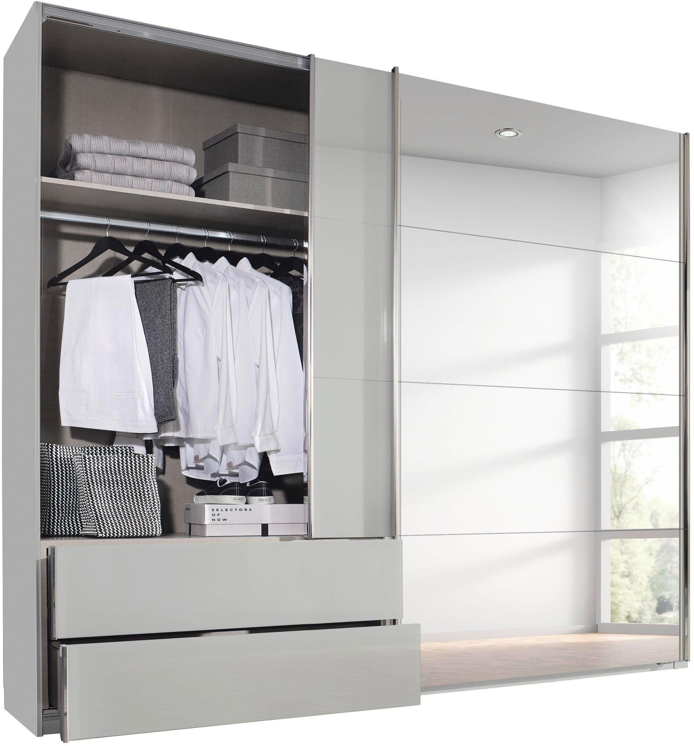 rauch Schwebetürenschrank »Orlando«, Front mit Glas und Spiegel