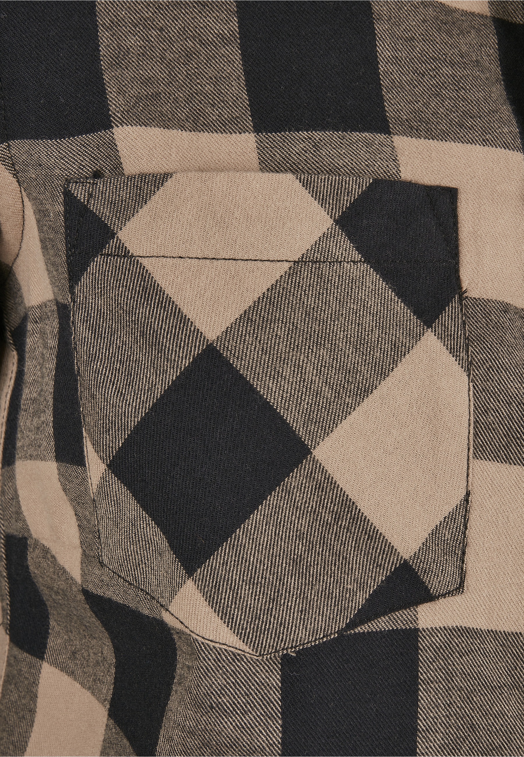 URBAN CLASSICS Kurzarmshirt »Urban Classics Damen Ladies Turnup Checked Flanell Shirt« 1 Stk.