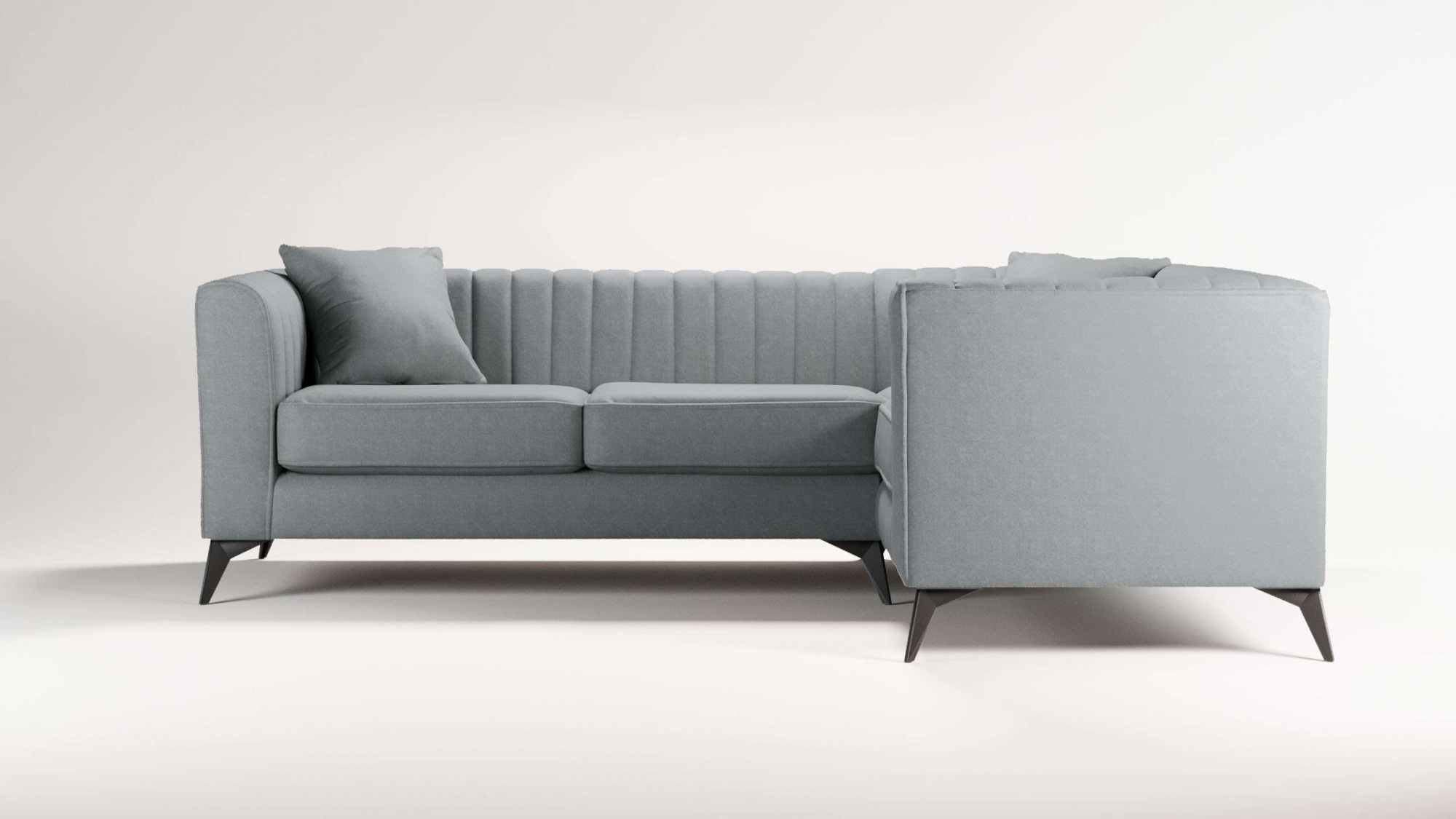 Places of Style Ecksofa "MATTHEW L-Form ideal für kleine Räume, Maße B/T/H: günstig online kaufen