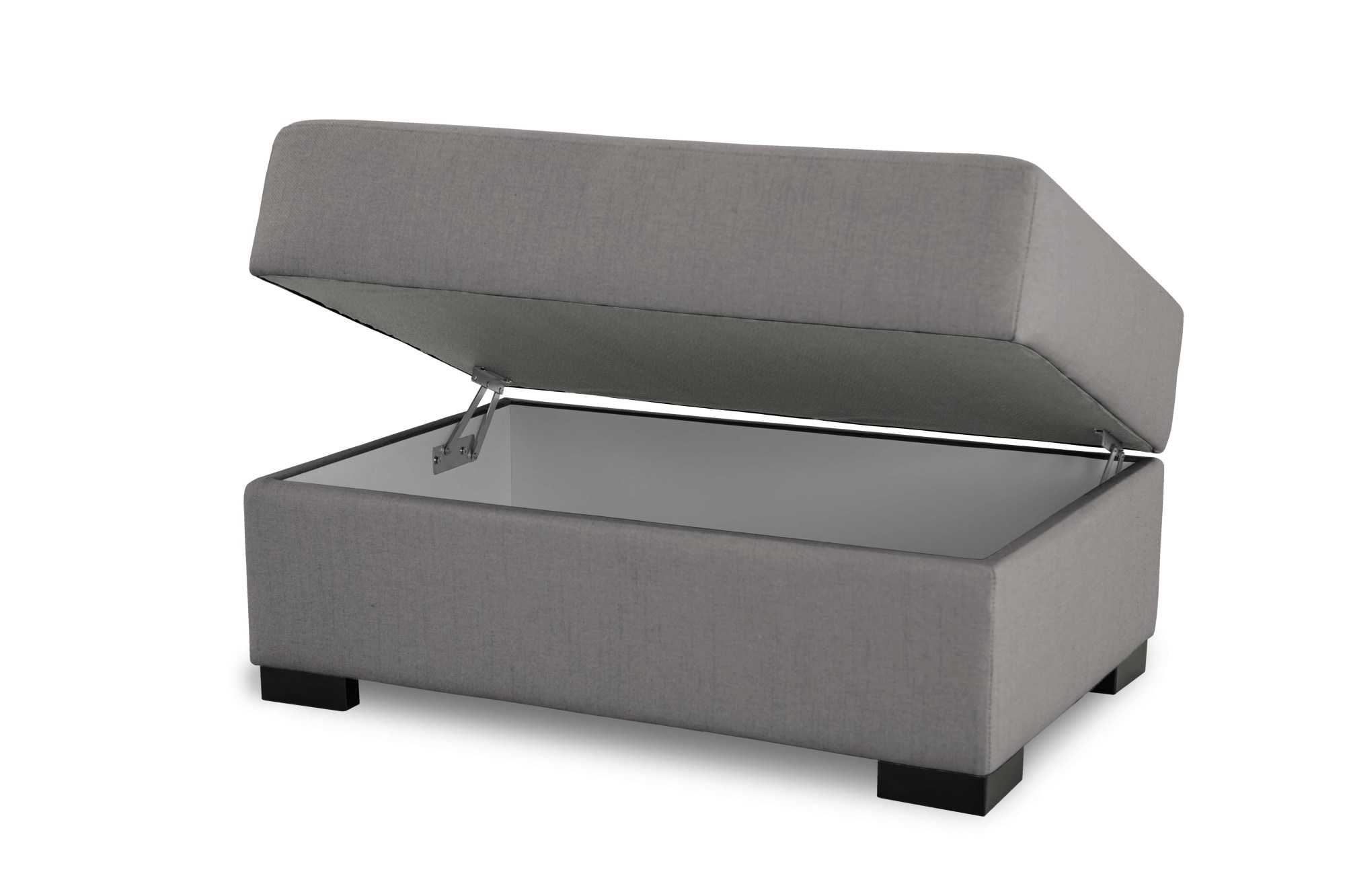 Home affaire Polsterhocker »Branwell«, 95/63 cm, Struktur fein, mit Stauraum