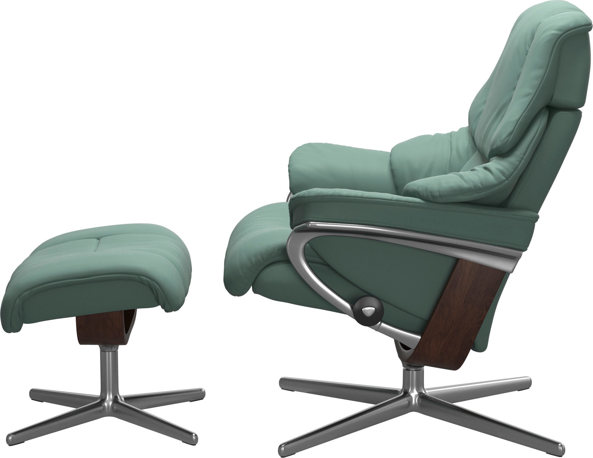 Stressless® Fußhocker »Reno«, mit Cross Base, Größe S, M & L, Holzakzent Braun