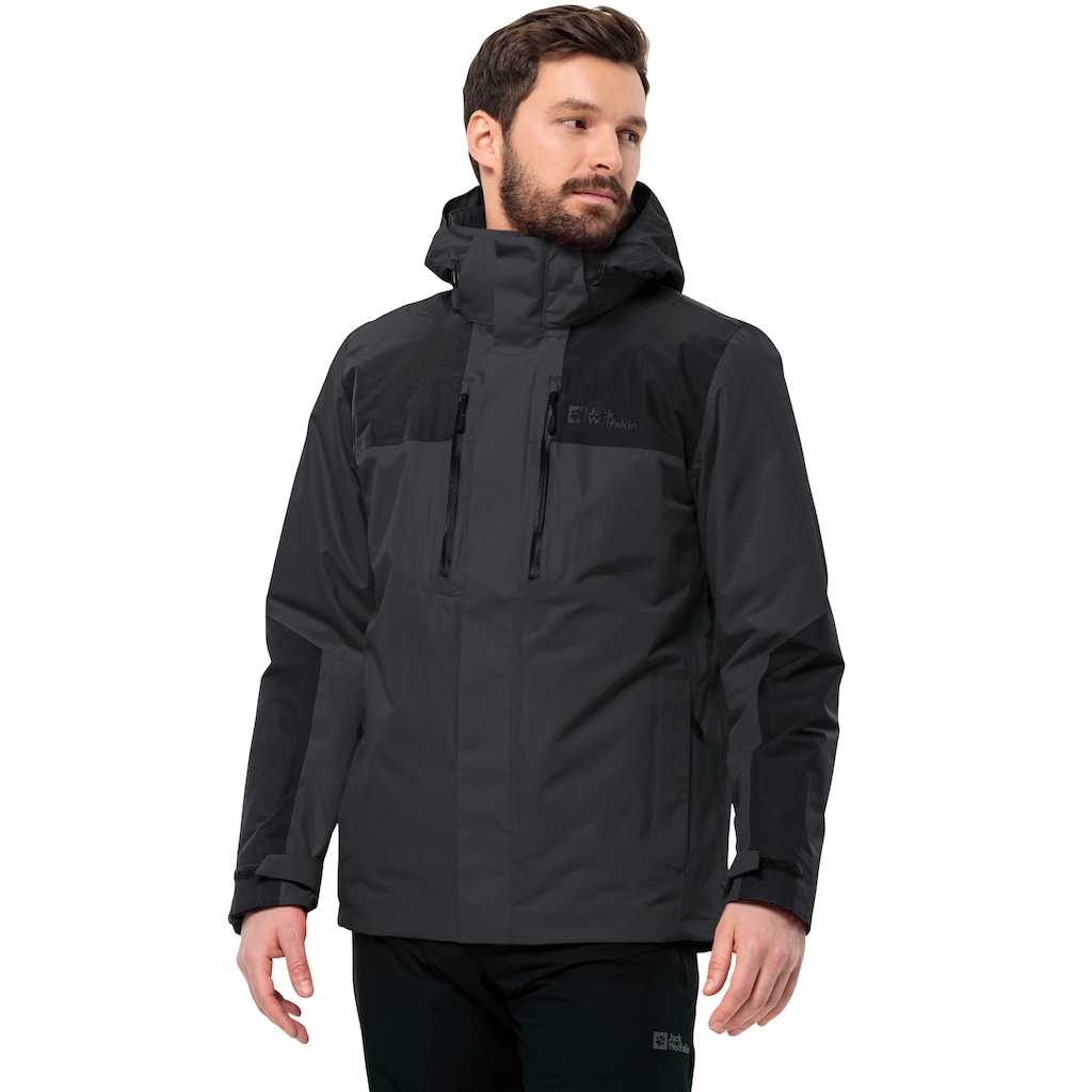 Jack Wolfskin Funktionsjacke »JASPER 3IN1 JKT M«, mit Kapuze, mit Belüftungsreißverschlüsse