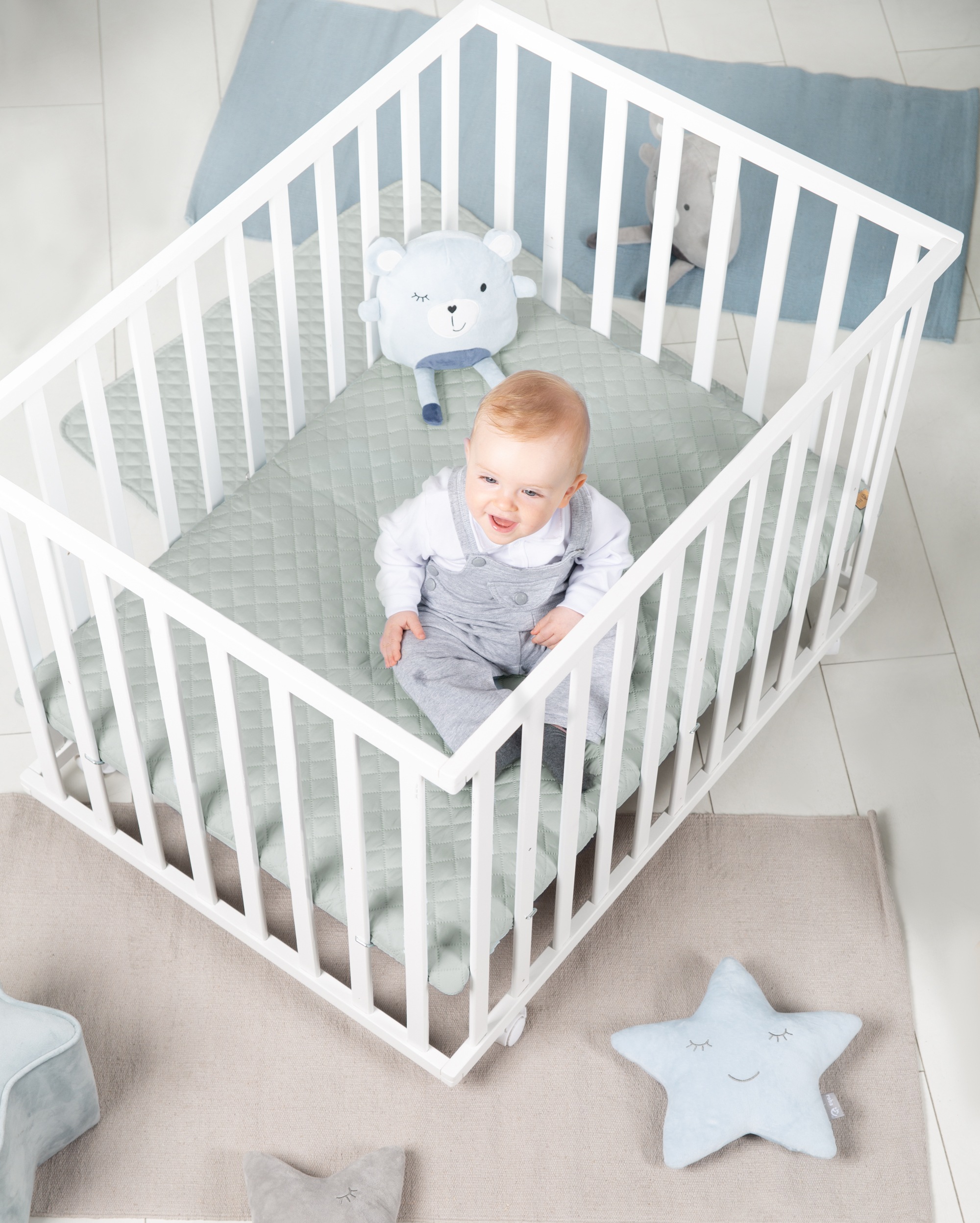 roba Laufgitter "Style weiß, 75x100 cm" bis 15 kg mit Laufgittereinlage fro günstig online kaufen