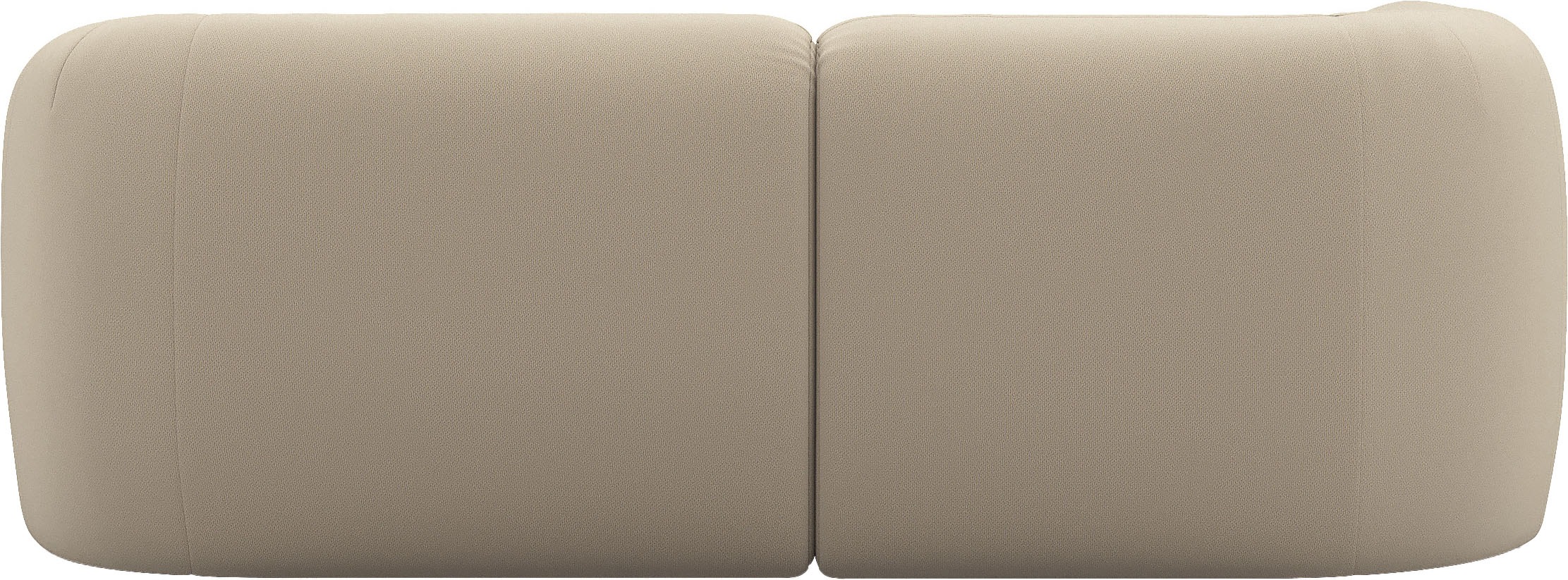 INOSIGN Ecksofa »Nergal, kompakte Stellmaße, Breite 216cm, organisches Design, L-Form«, Modernes Design, schlichte Optik, stilvoller Blickfang im Wohnzimmer