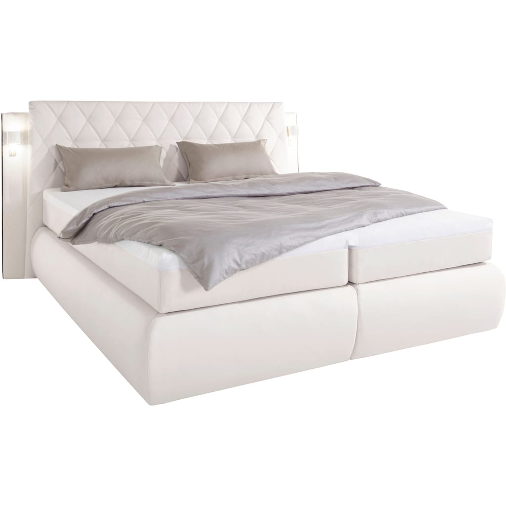 COLLECTION AB Boxspringbett, inklusive Bettkasten, LED-Beleuchtung und Topper