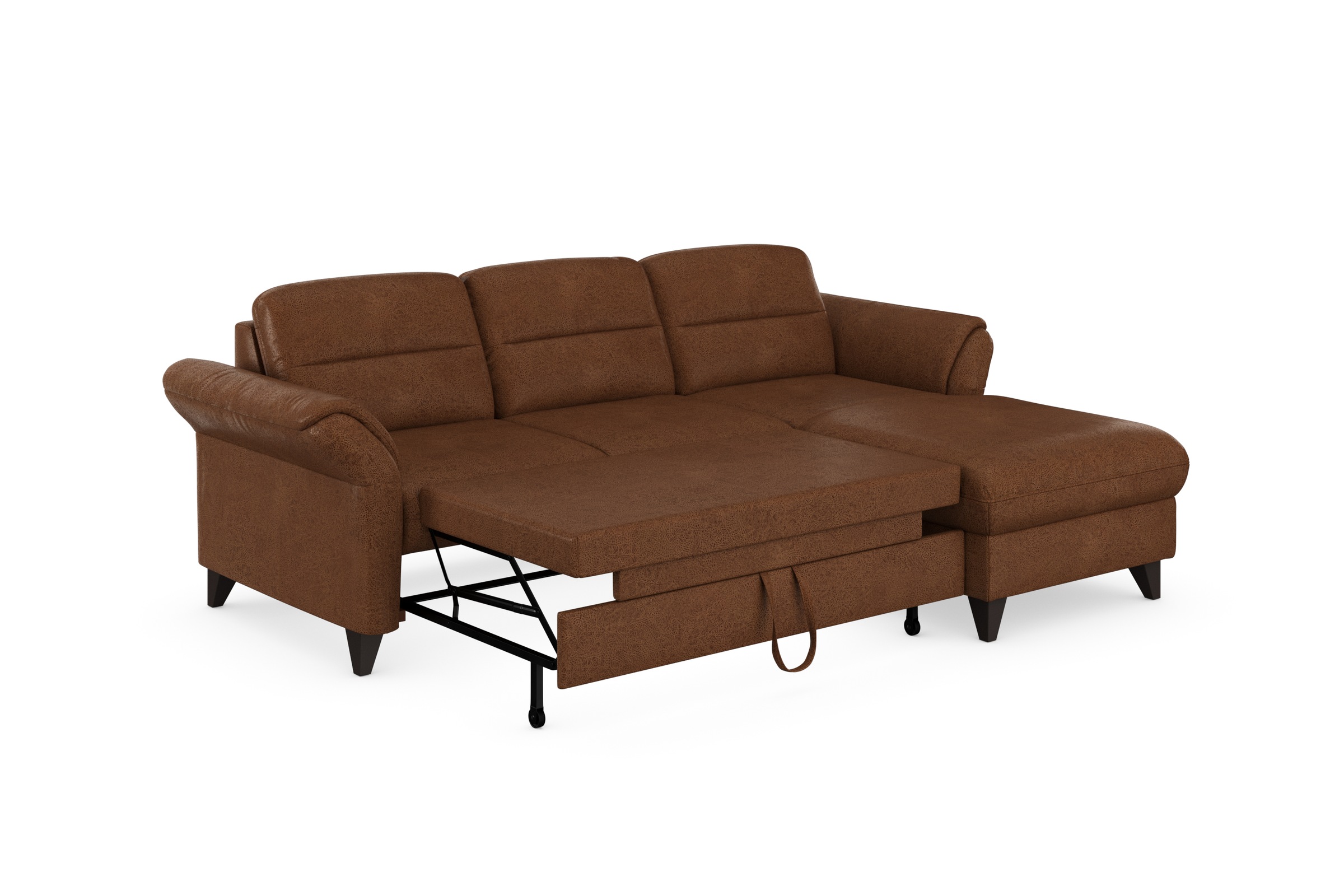 sit&more Ecksofa »Mellum L-Form«, Federkern, wahlweise mit Bettfunktion, Bettkasten und Armteilfunktion