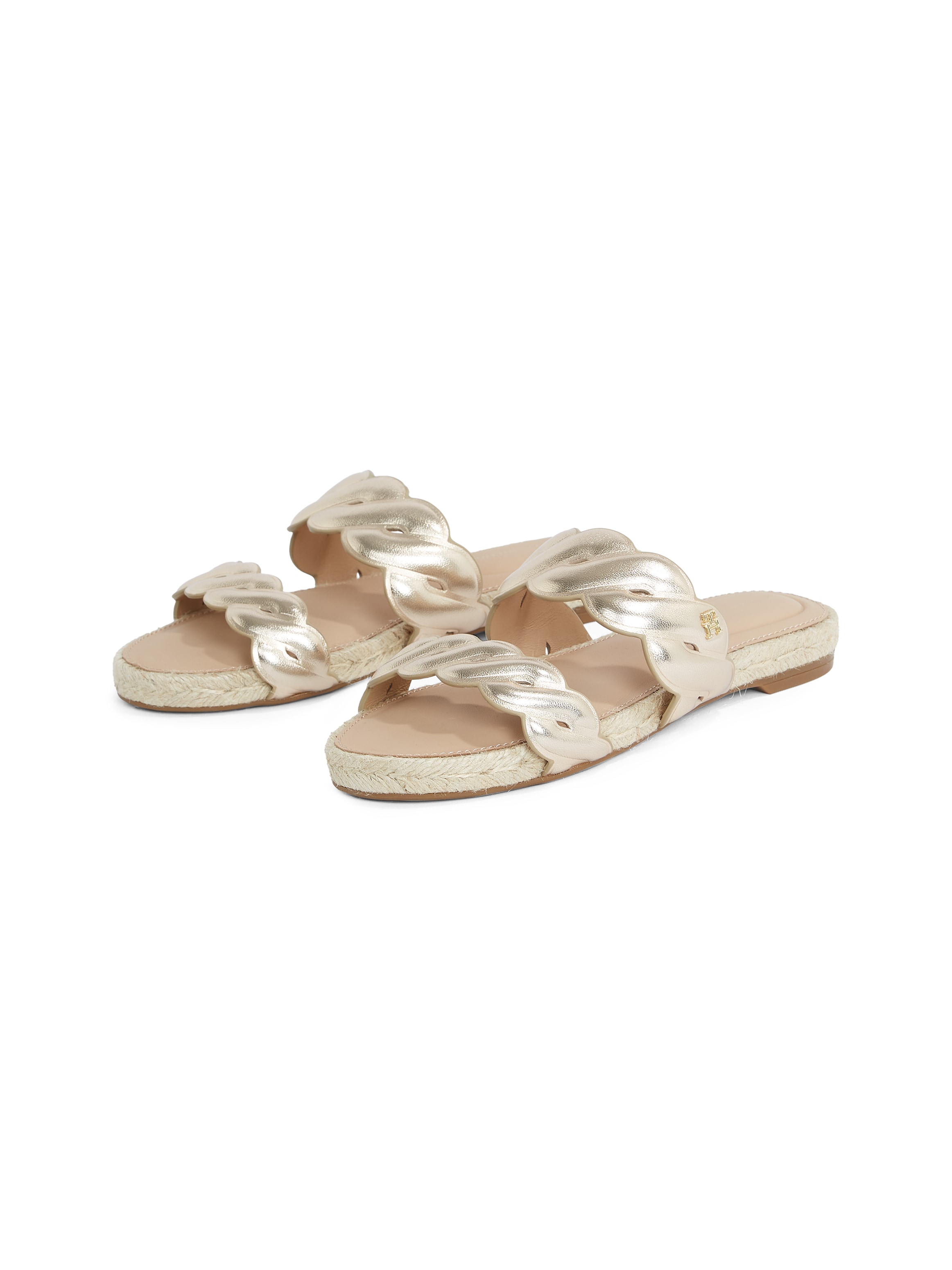 Tommy Hilfiger Pantolette "METALLIC ROPE ESPADRILLE MULE", Plateau, Sommers günstig online kaufen
