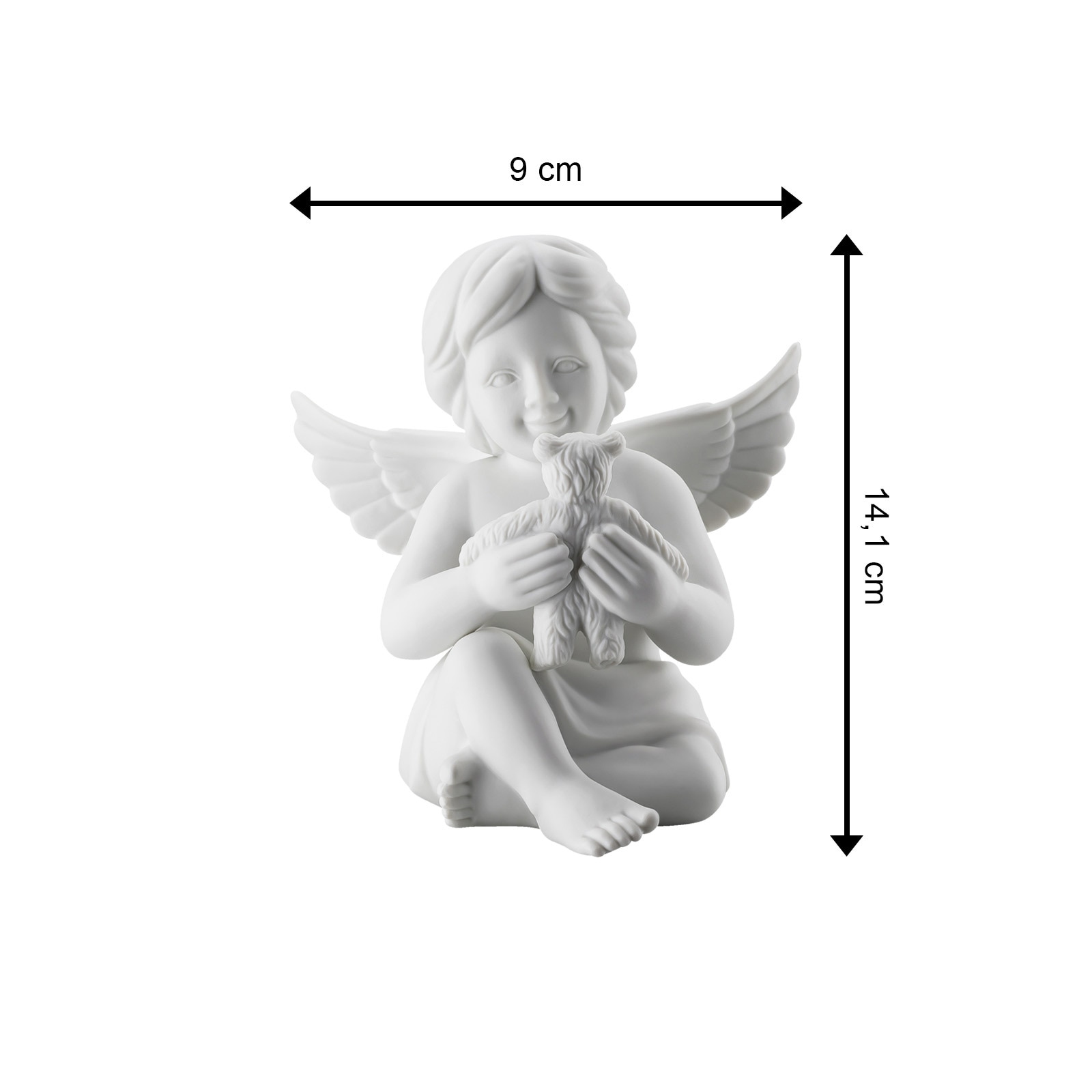 Rosenthal Dekofigur »Engel mit Teddybär Angels 14,1 cm weiß«
