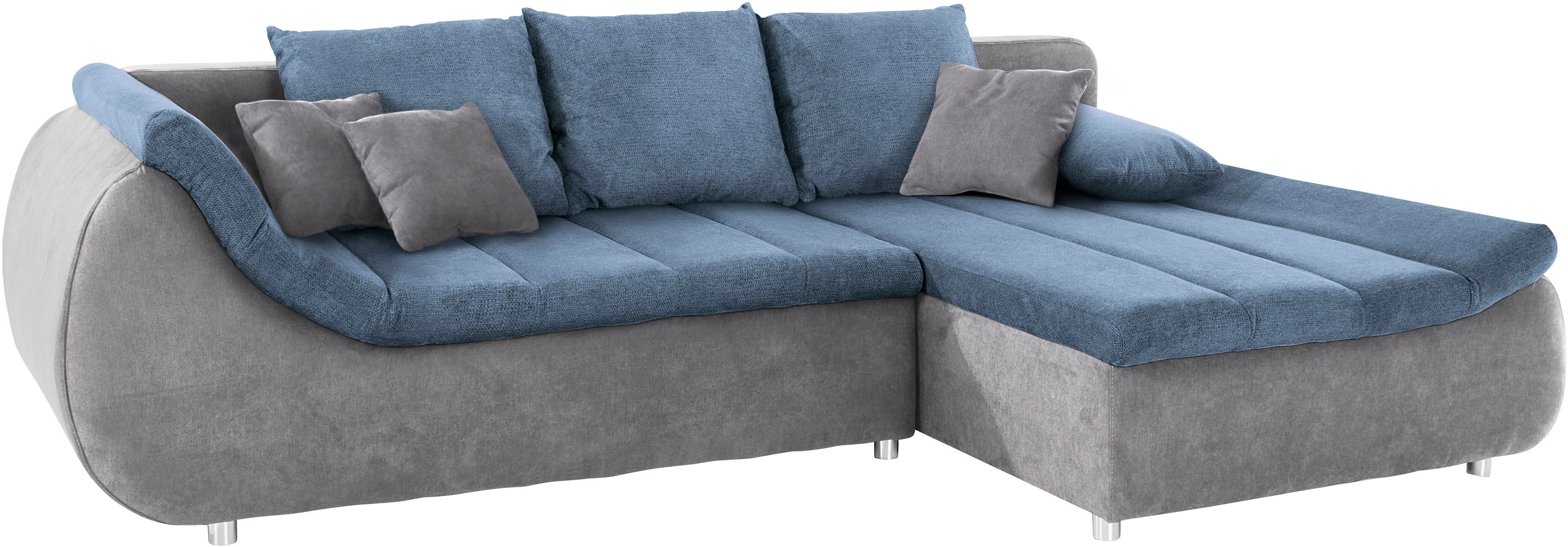 Thumbnail - INOSIGN Ecksofa "Imola, elegant und modern, aktuelle Steppung im Sitz, bequem, L-Form", frei im Raum stellbar, wahlweise...