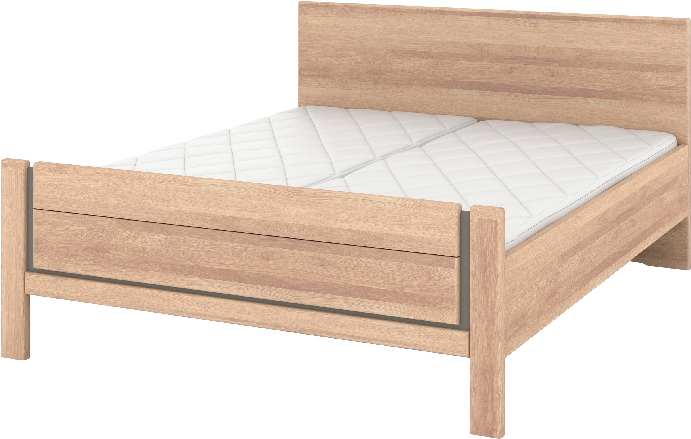 Musterring Holzbett "Sorrent, Bettgestell, Bettrahmen, teilmassiv Eiche", ( günstig online kaufen
