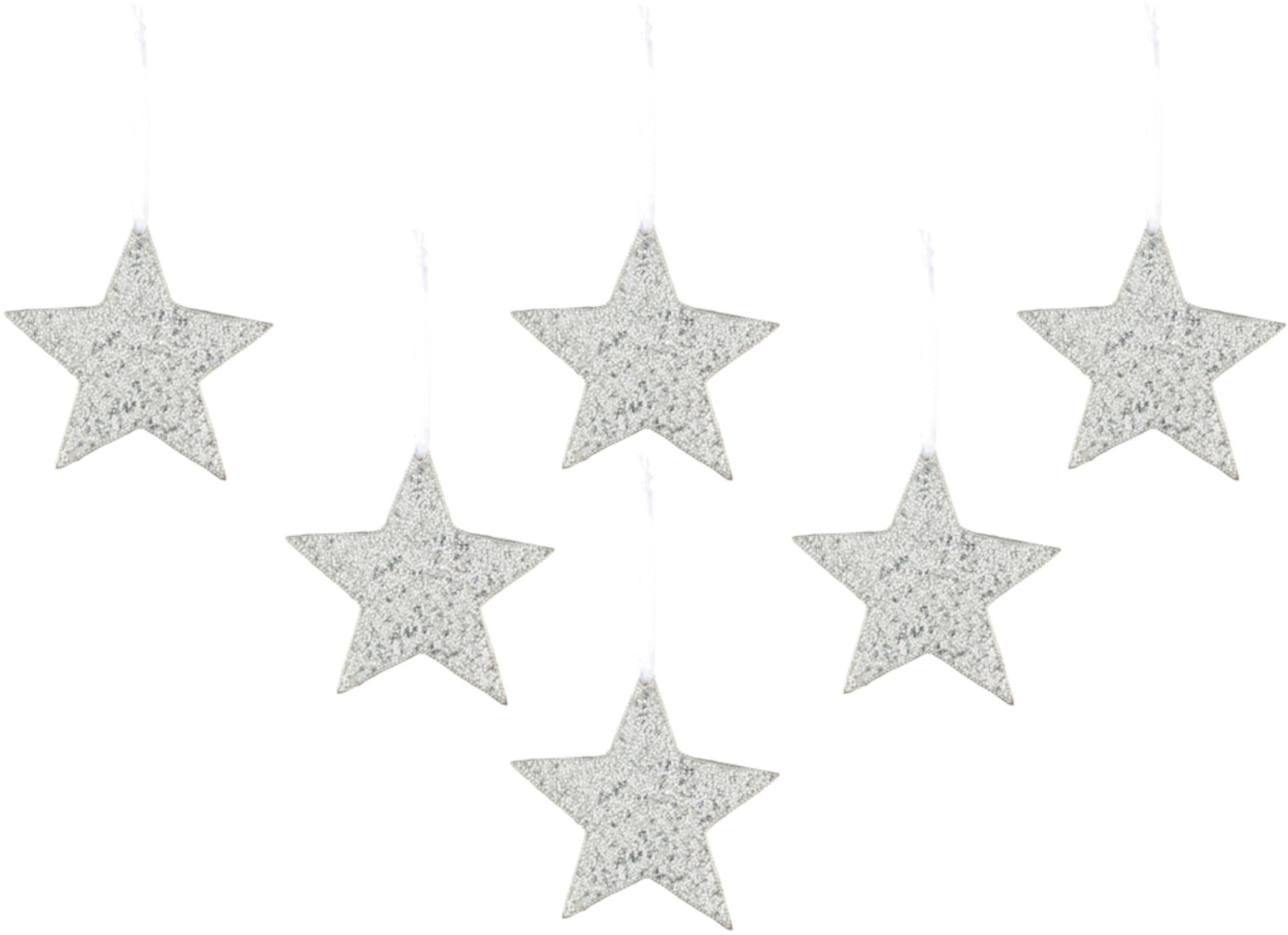 Creativ deco Dekostern "Weihnachtsstern, Weihnachtsdeko" mit Glitzer-Optik günstig online kaufen