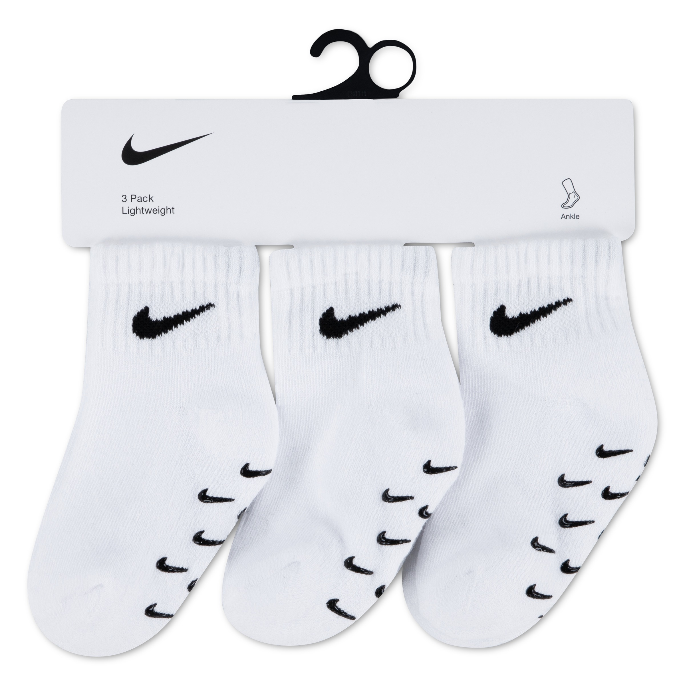Nike Sportswear Socken »NHN 3PK INF/TODD GRIPPER QTR S« 3 Paar tlg. für Babys, dreierpack, mit Elasthan-Anteil
