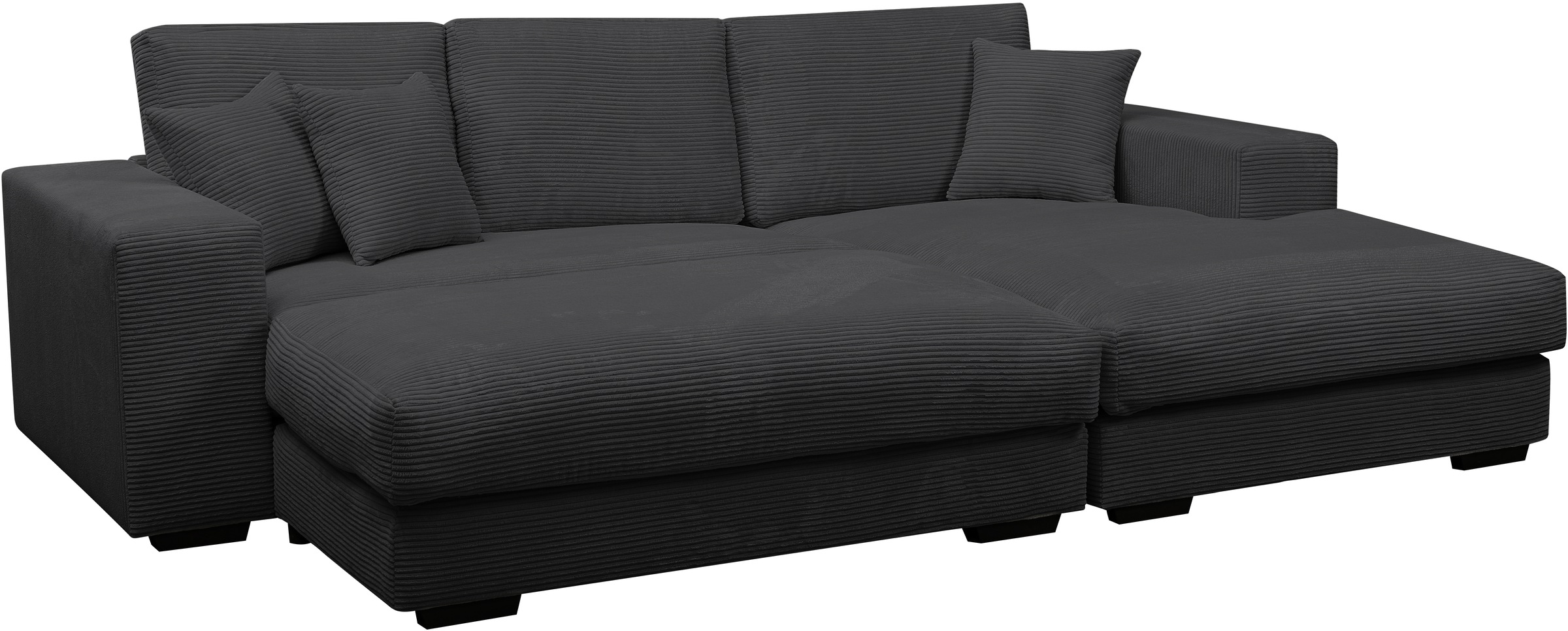 WERK2 Polstergarnitur "Eden L-Form + Hocker. Mega Couch Breite 286cm, Cord" günstig online kaufen