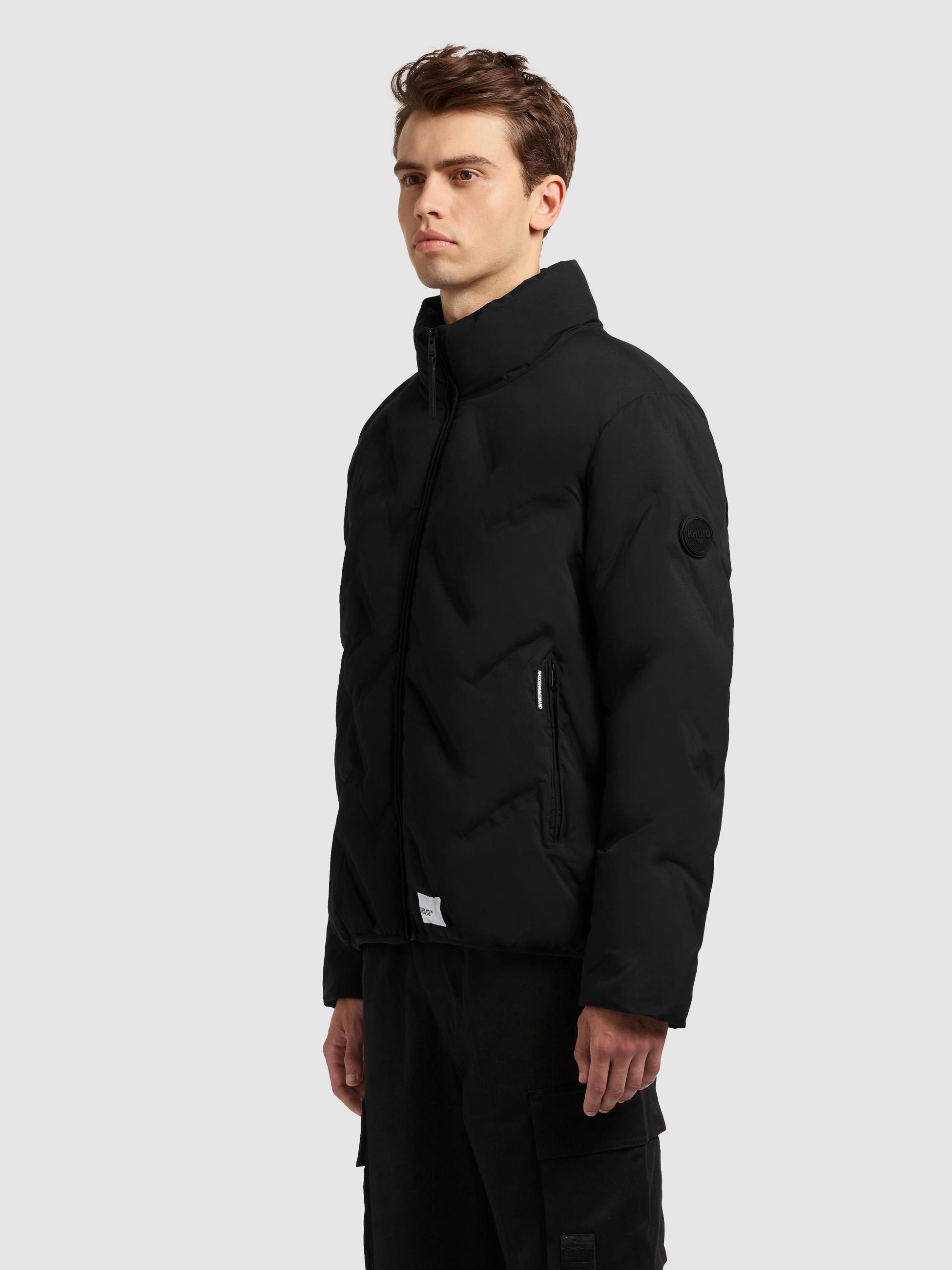 khujo Steppjacke »Clover« ohne Kapuze Herren Winterjacke mit auffälliger Steppung