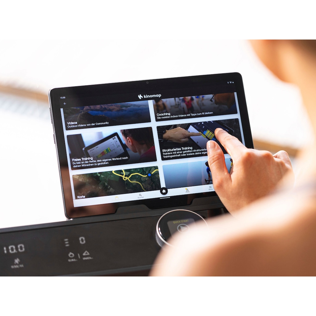 Christopeit Sport® Laufband »TM 3000S«, Bluetooth-Funktion, integrierte Transportrollen und Tablethalterung