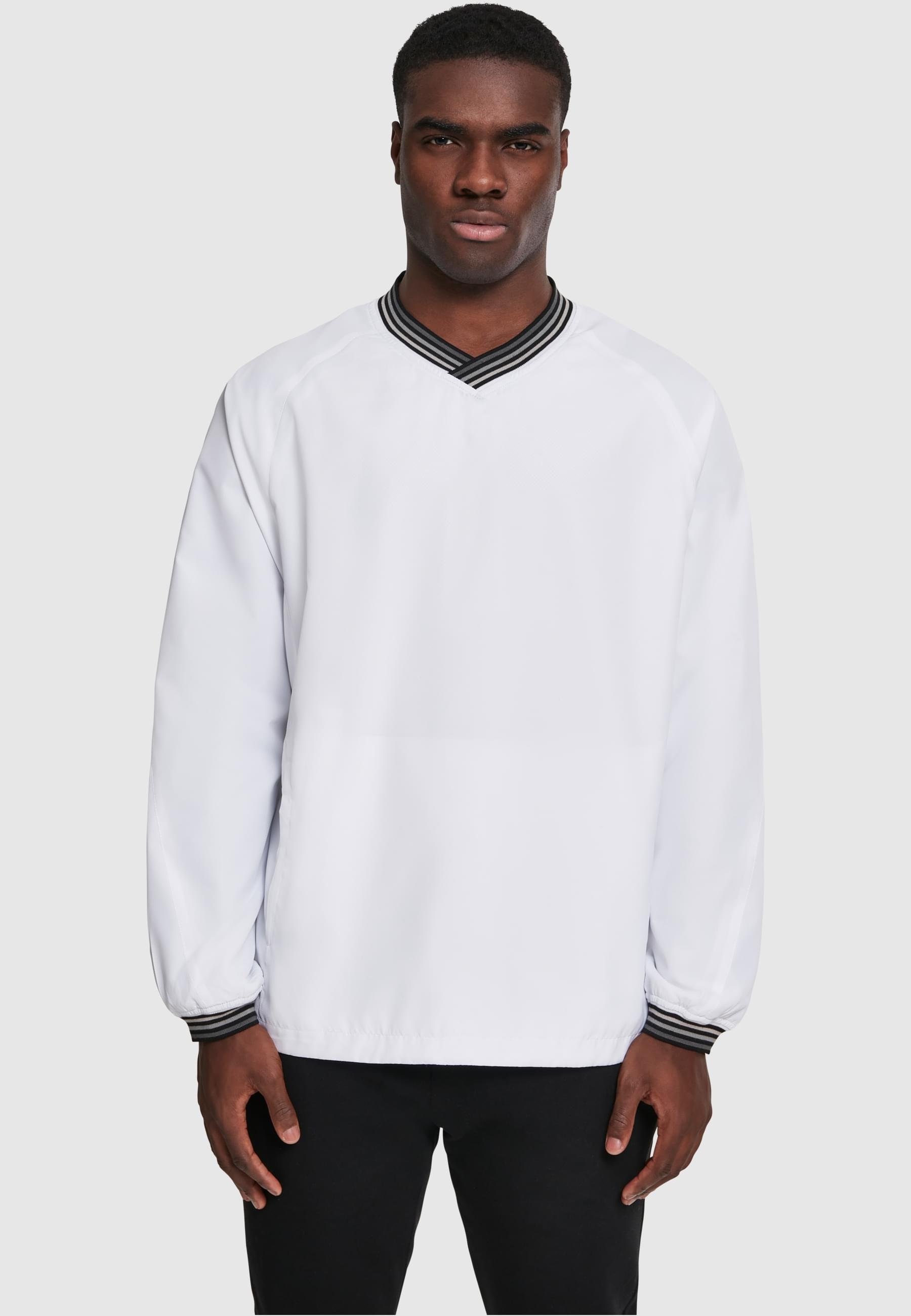 URBAN CLASSICS Rundhalspullover »Urban Classics Herren Warm Up Pull Over«