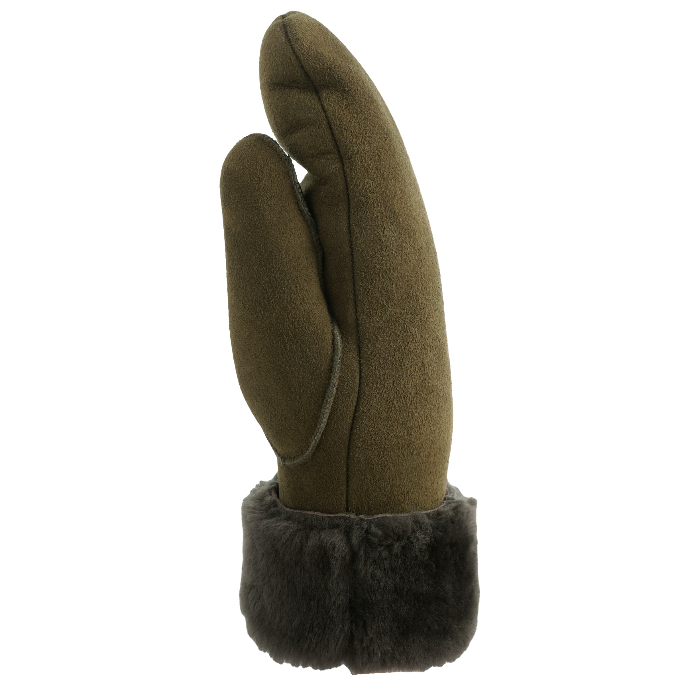 PEARLWOOD Lederhandschuhe »FIONA«, (1 Paar), Velourleder, Fausthandschuh, warm gefüttert