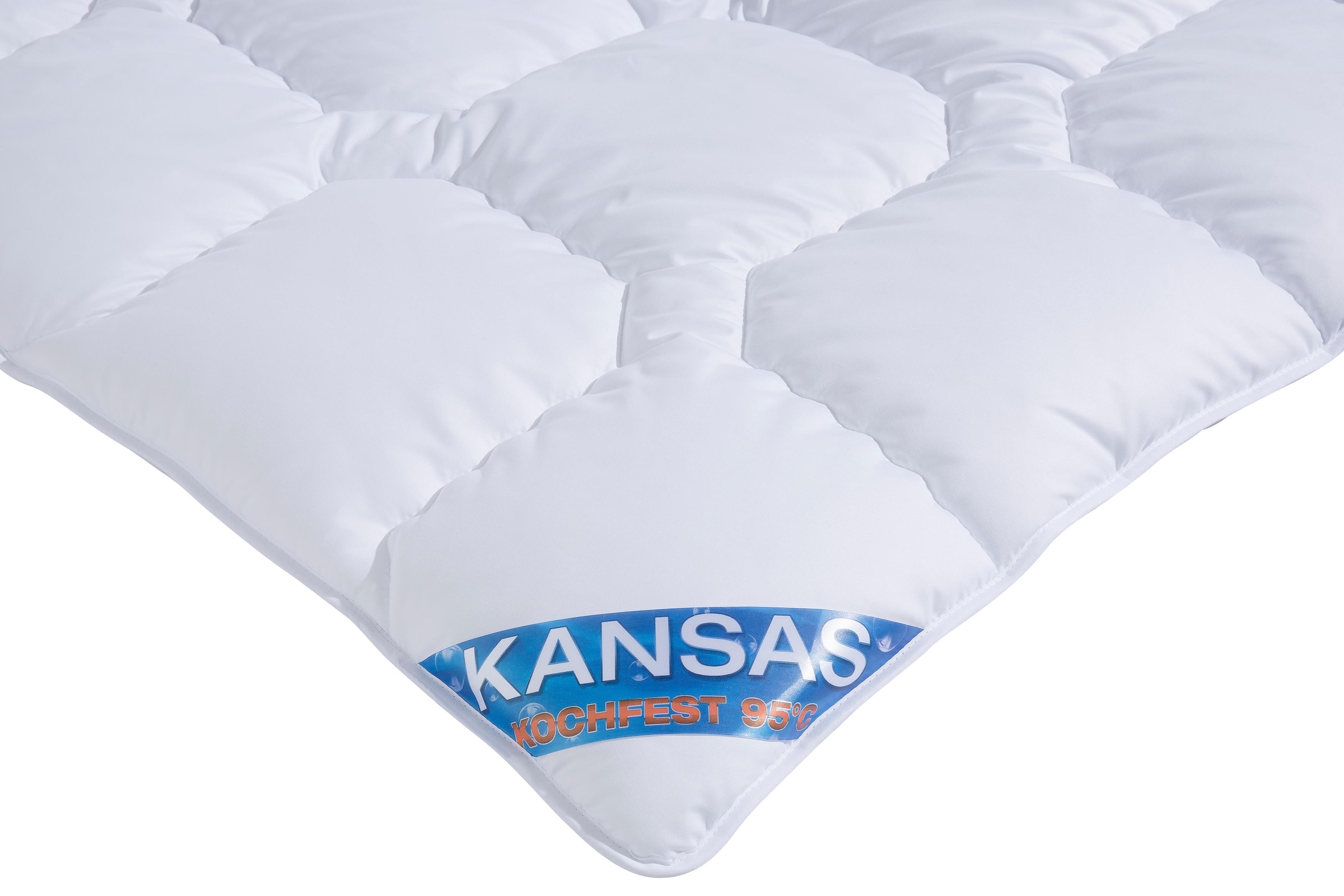 f.a.n. Schlafkomfort Microfaserbettdecke »Kansas«, warm, Füllung Polyesterfaser, Bezug 100% Polyester, (1 St.), Bettdecke in 135x200 cm und weiteren Größen, für Sommer oder Winter