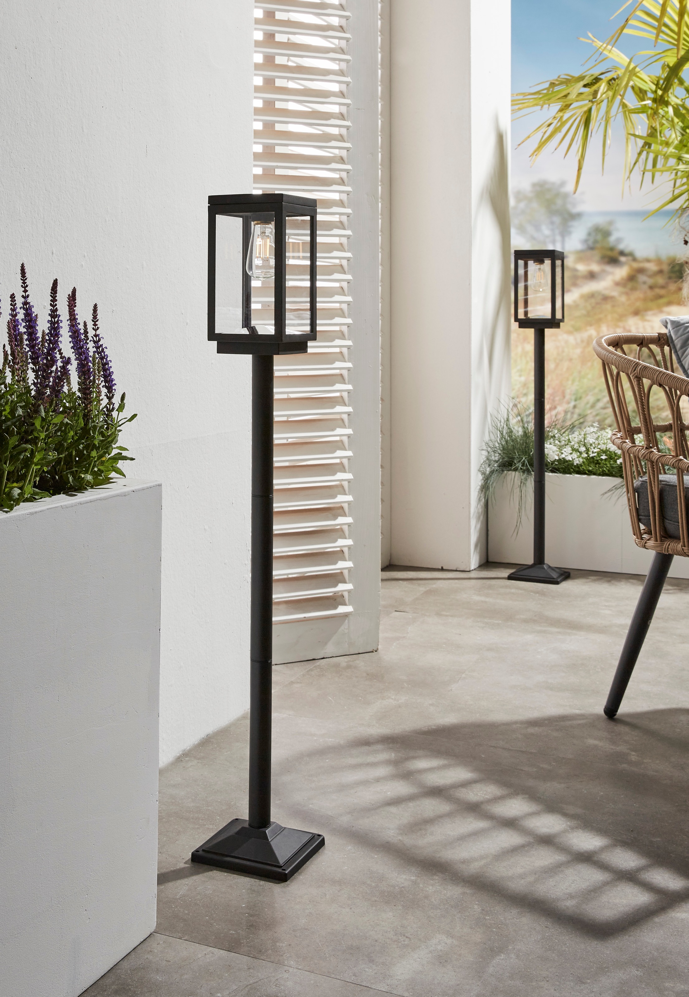 LUXFORM Außen-Stehlampe "Solar-Outdoor-Stehlampe - Amsterdam - LED" LED-Mod günstig online kaufen