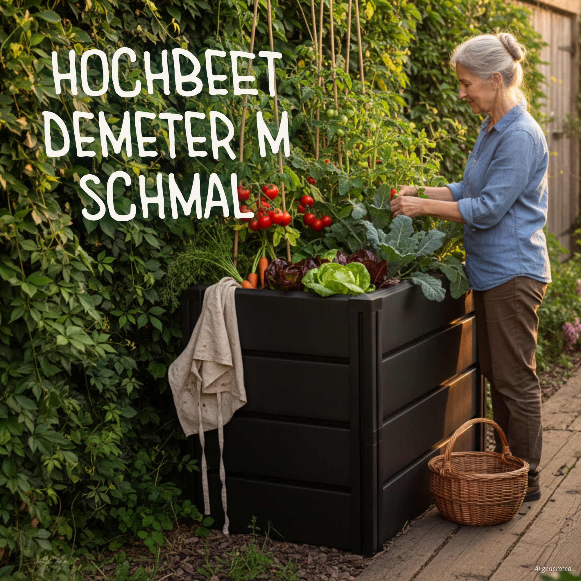 KHW Hochbeet »Demeter M - schmal« BxTxH: 82x44x61 cm
