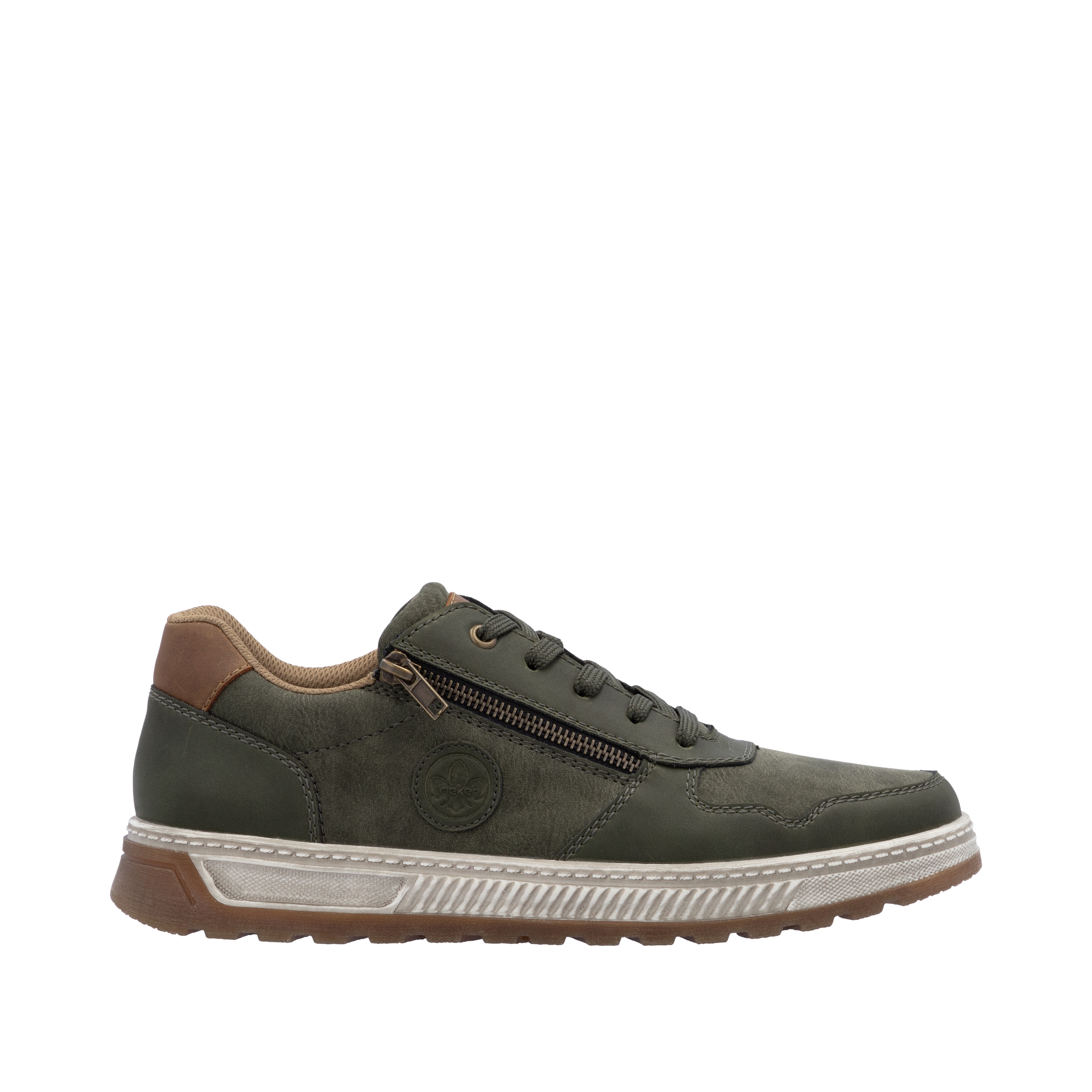 Rieker Sneaker, Freizeitschuh, Halbschuh, Schnürschuh mit Kontrastbesatz