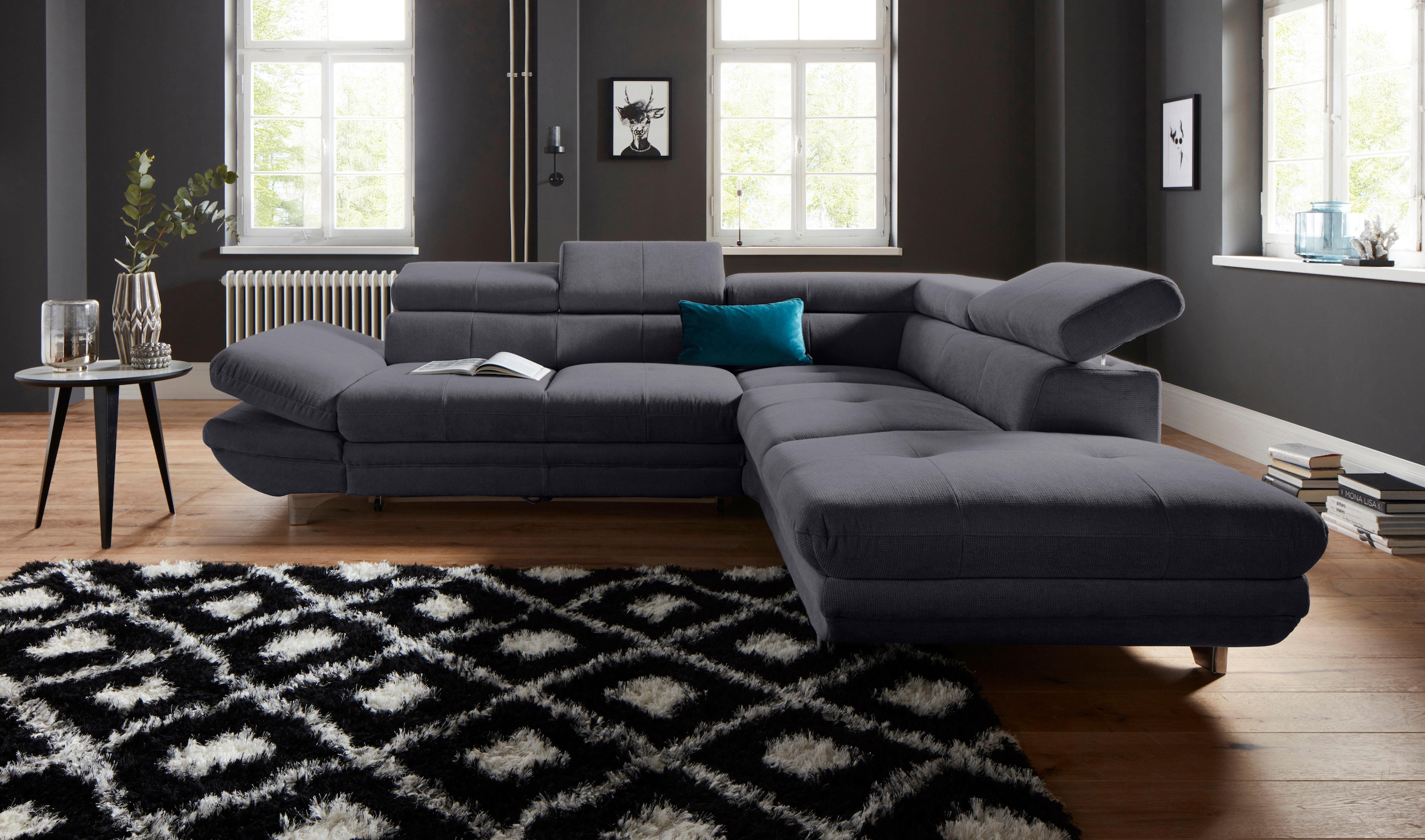 COTTA Ecksofa "Enterprise L-Form", mit Arm- & Kopfteilverstellung, wahlweis günstig online kaufen