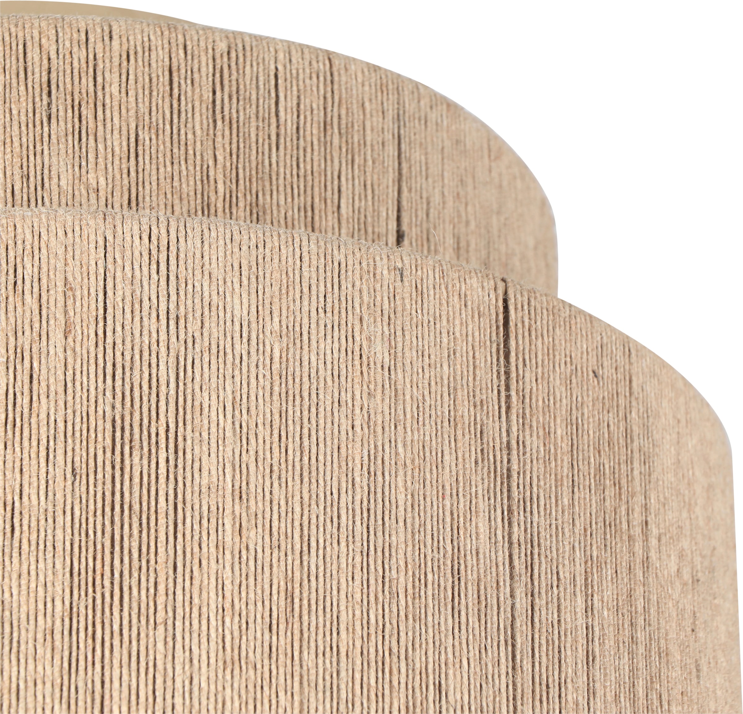TRIO Leuchten Deckenleuchte »SMILLA, runde Deckenlampe mit Jute Lampenschirm Ø 30cm Höhe 23cm« E27 1 Stk. warmweiß - kaltweiß exkl 1x E27 max 10W, Deckenlampe Küche Schlafzimmer Wohnzimmer