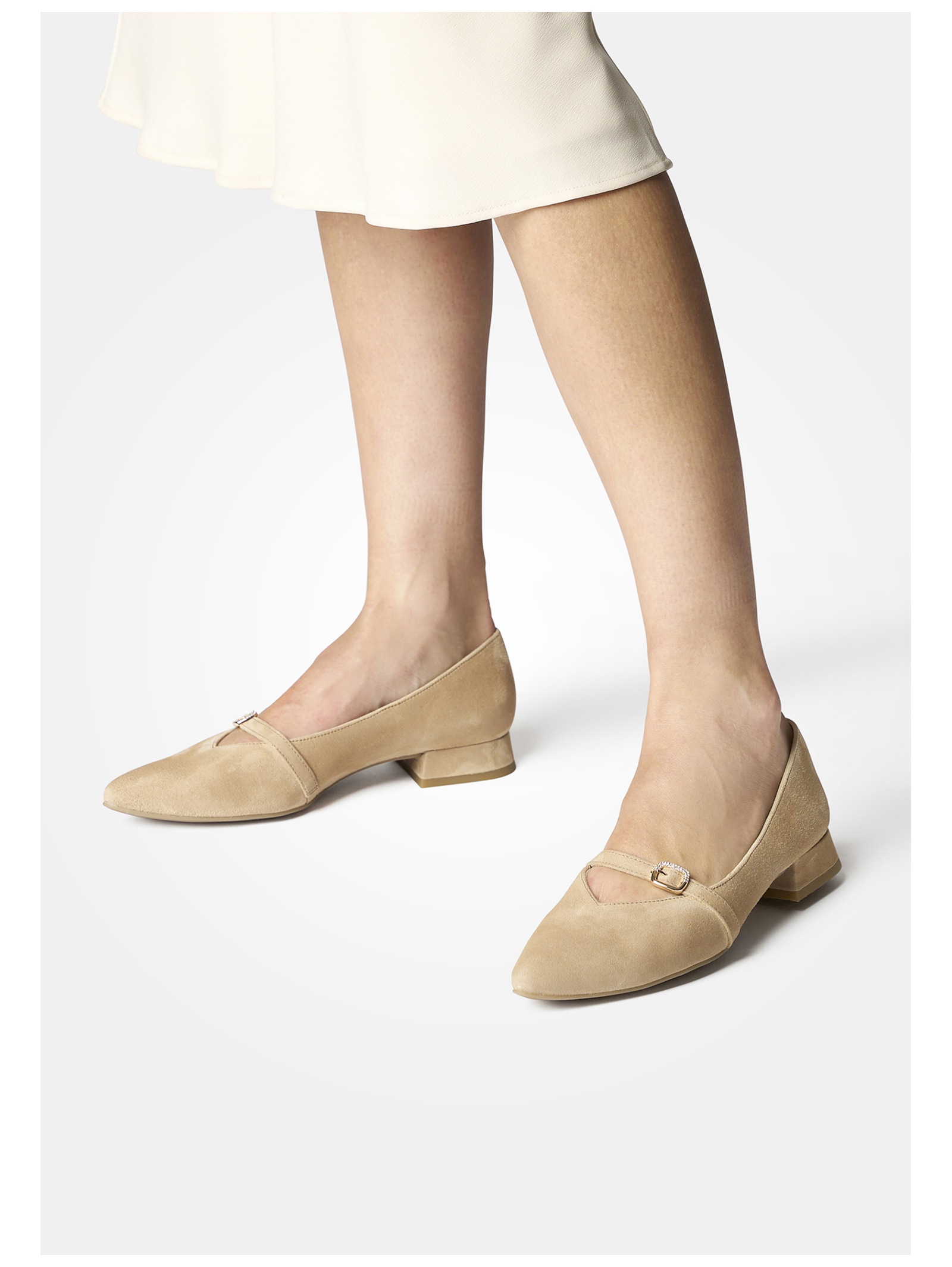 Thumbnail - Paul Green Ballerina "Paul Green Ballerinas Veloursleder"