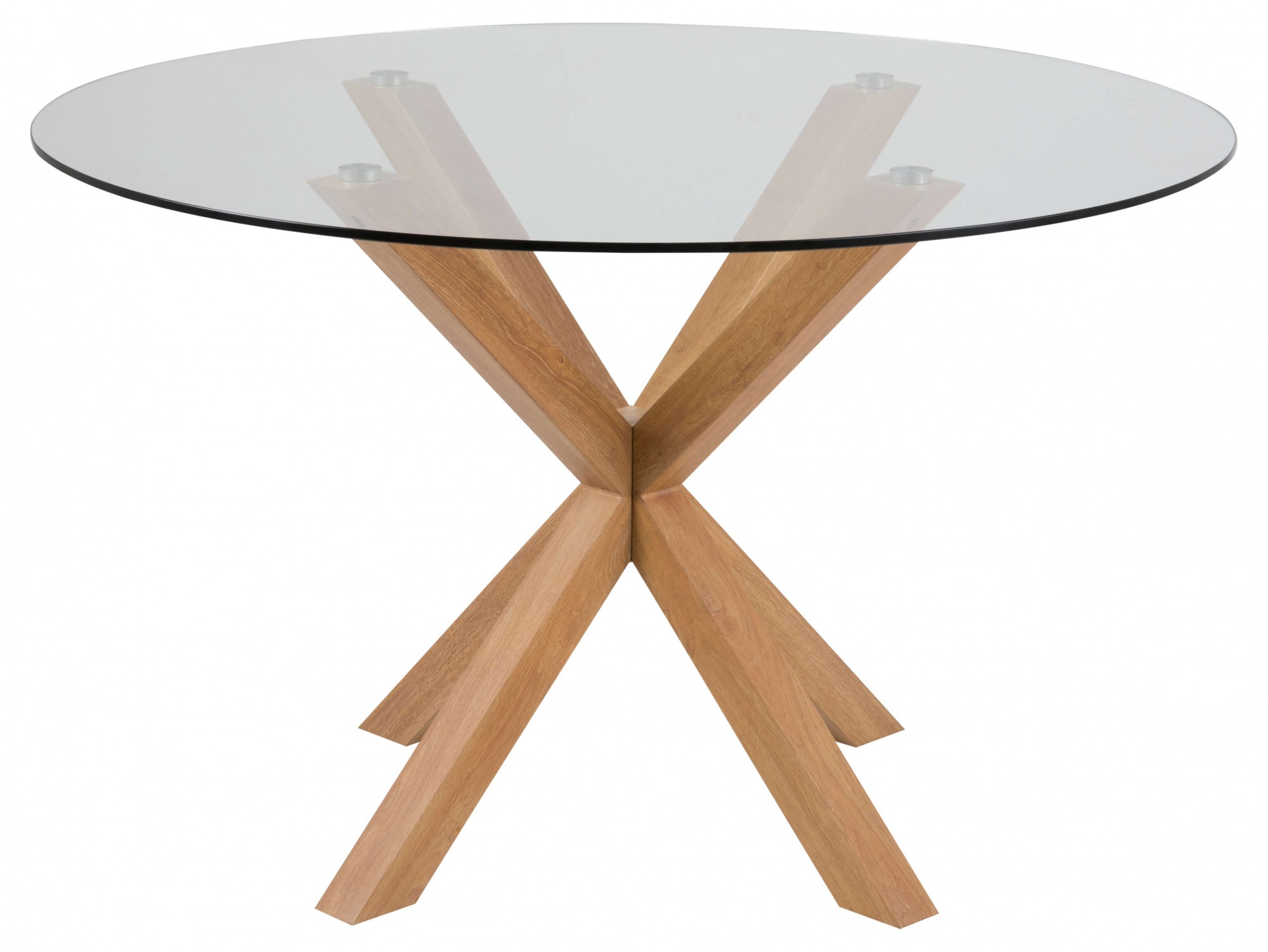 ACTONA GROUP Esstisch "Heaven, runde Tischplatte aus Keramik o. Glas & belastbar bis 100 kg" Esstisch, OTTOs Choice, Gehärtetem Klarglas, Robustes Gestell, Platz für Familie & Freunde