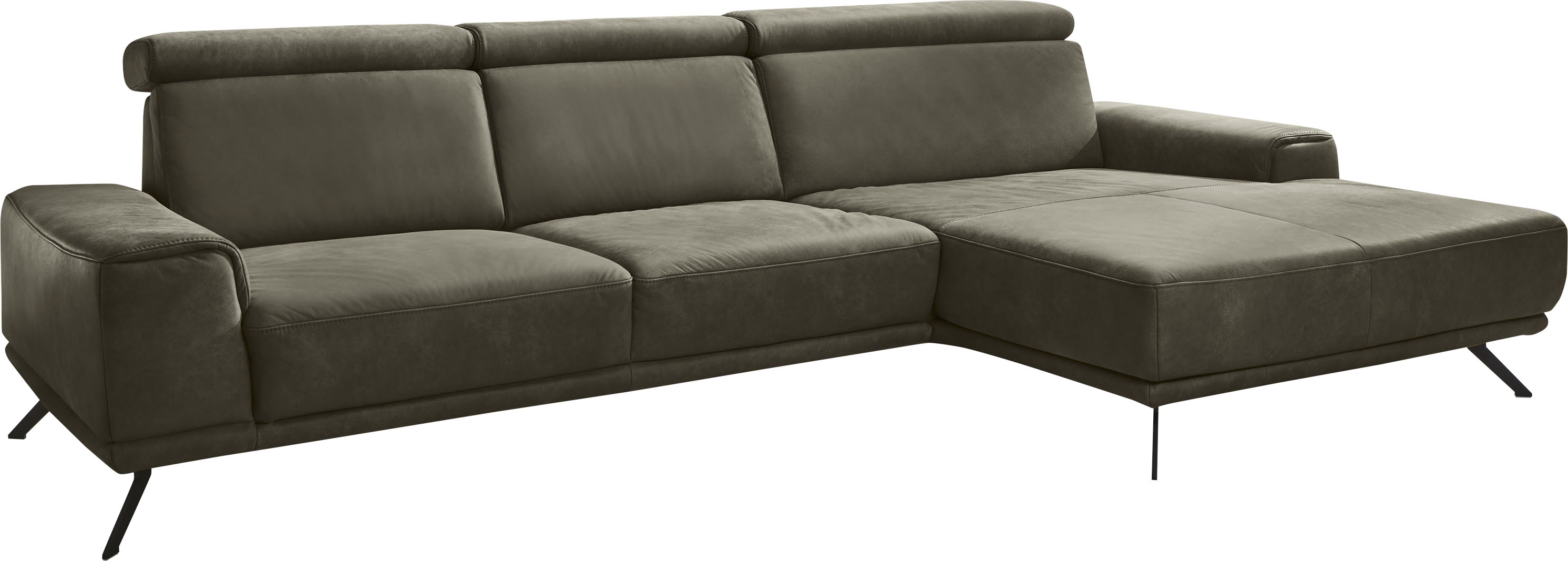 Die PlanBar Ecksofa "PN-EM22041 L-Form" wahlweise motorisches Canape oder Sitztiefenverstellung