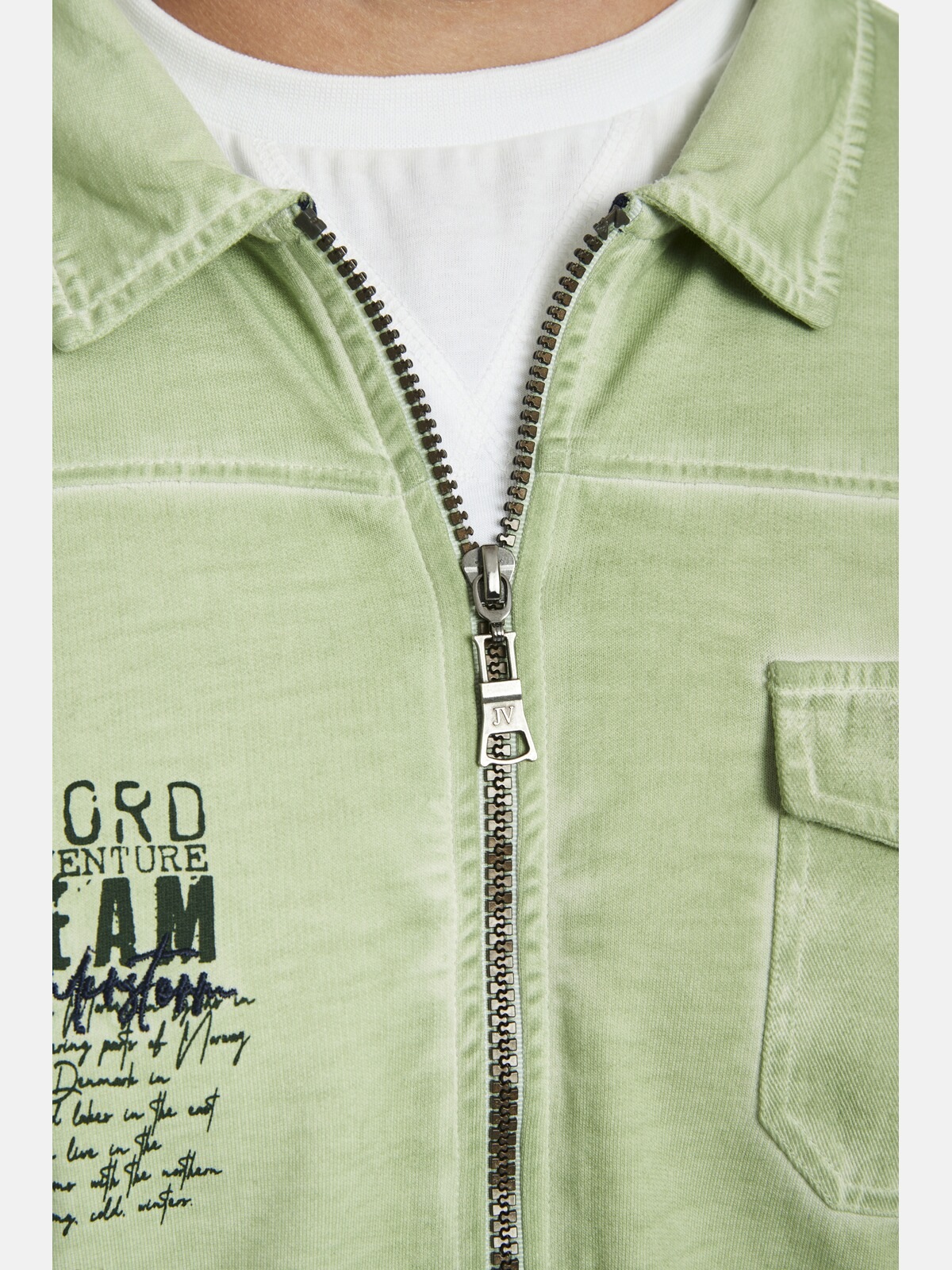 Jan Vanderstorm Sweatjacke »Sweatjacke FOLKWARD«, mit schließbarer Brusttasche