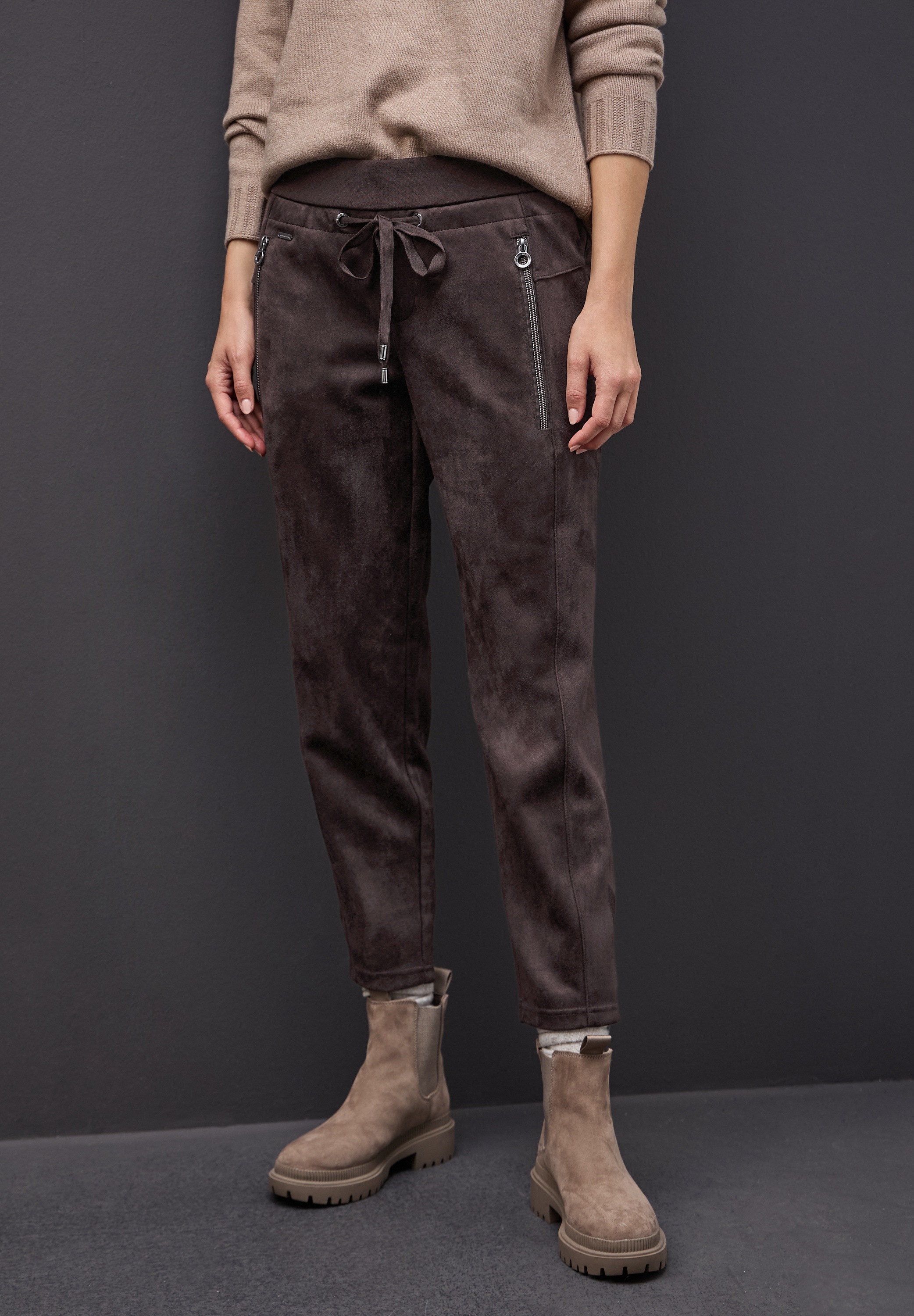 Cecil Jogger Pants mit Zipper-Taschen günstig online kaufen