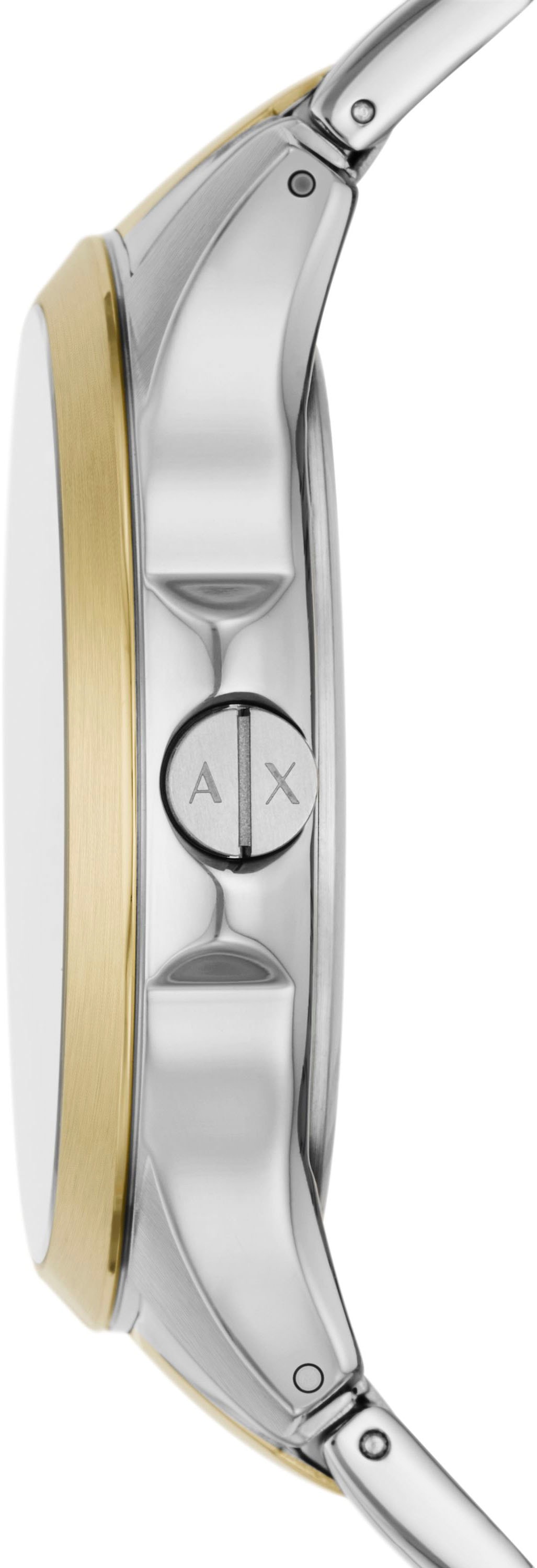 ARMANI EXCHANGE Quarzuhr, Armbanduhr, Herrenuhr, Edelstahlarmband, analog, Tag