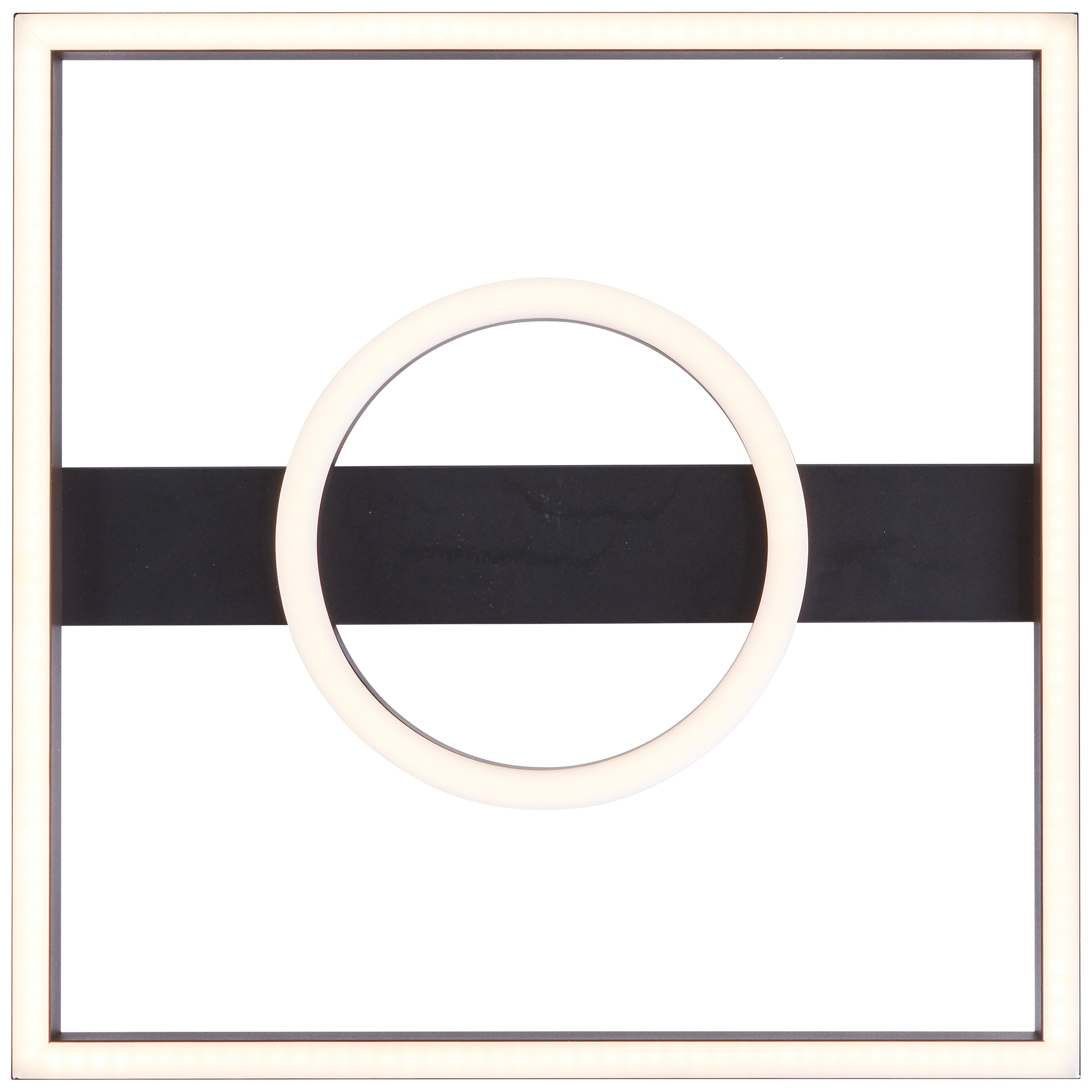 BreLight LED Deckenleuchte »Maureen«, 40 x 40 cm, 2700 lm, 3000 K warmweiß, Metall, schwarz