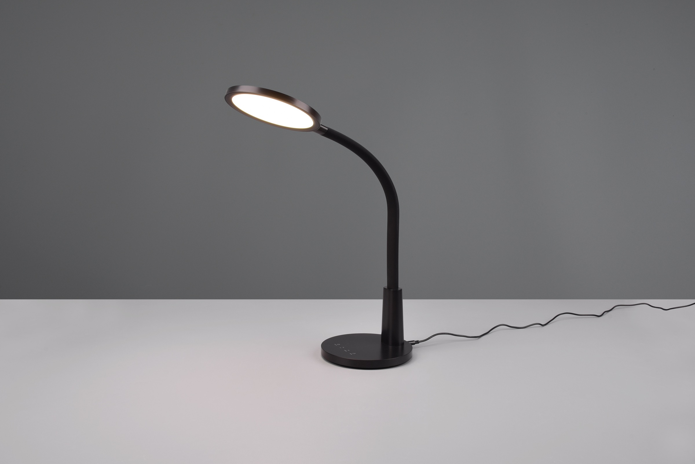 REALITY Leuchten LED Schreibtischleuchte »SALLY«, Schreibtischleuchte mit Flex-Arm, LED kaltweiß 4000K, 830 Lumen«, 5-Stufen-Dimmer, Touch-Steuerung, 45-Minuten Timerfunktion