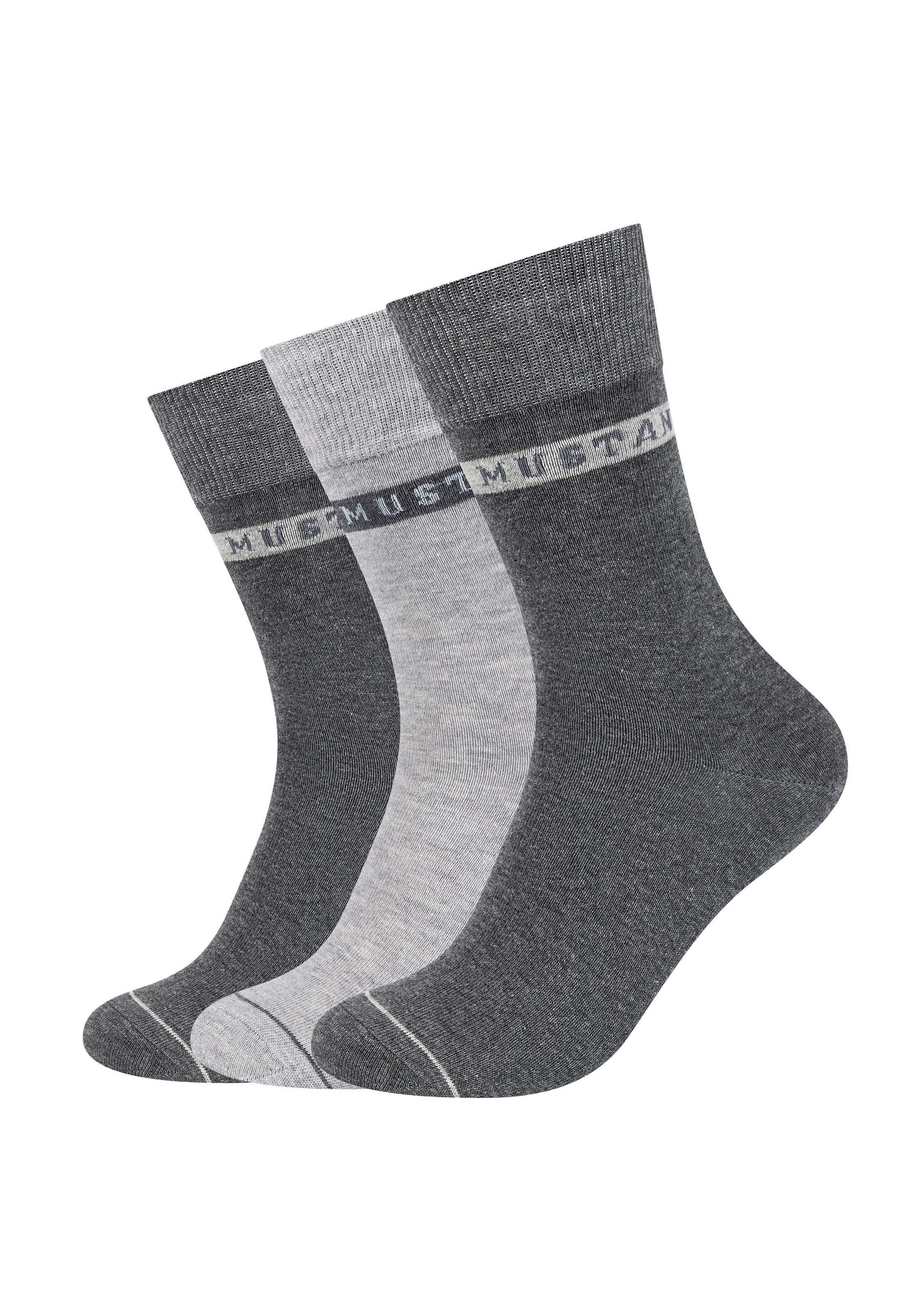 MUSTANG Socken »casual« 6 Paar tlg. weicher und elastischer Komfortbund