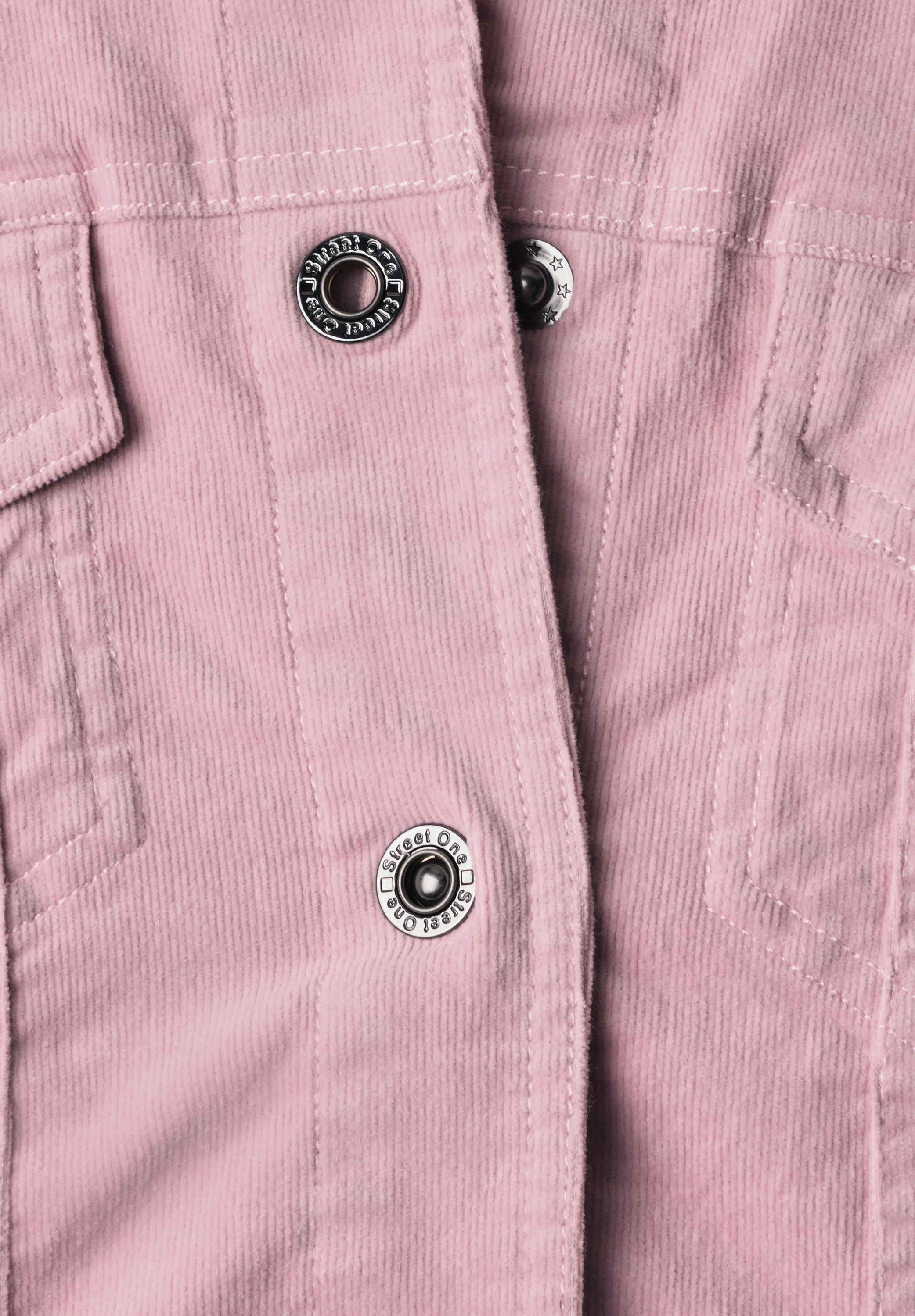 STREET ONE Cordjacke ohne Kapuze mit Brusttaschen