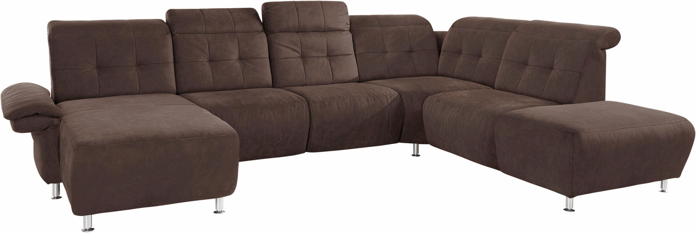 Home affaire Wohnlandschaft "Manhattan U-Form" 2 Sitze mit elektrischer Rel günstig online kaufen