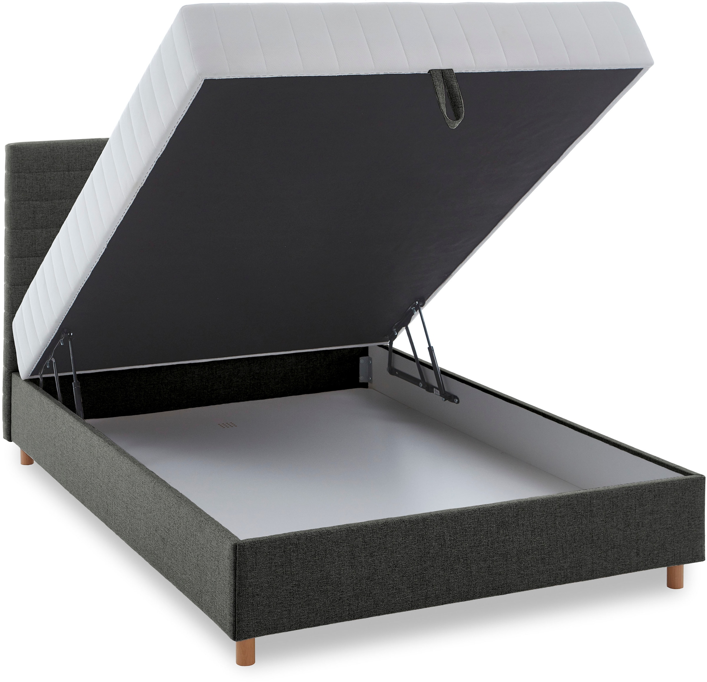 ATLANTIC home collection Stauraumbett »Josie«, mit Taschen-Federkernmatratze und Bettkasten